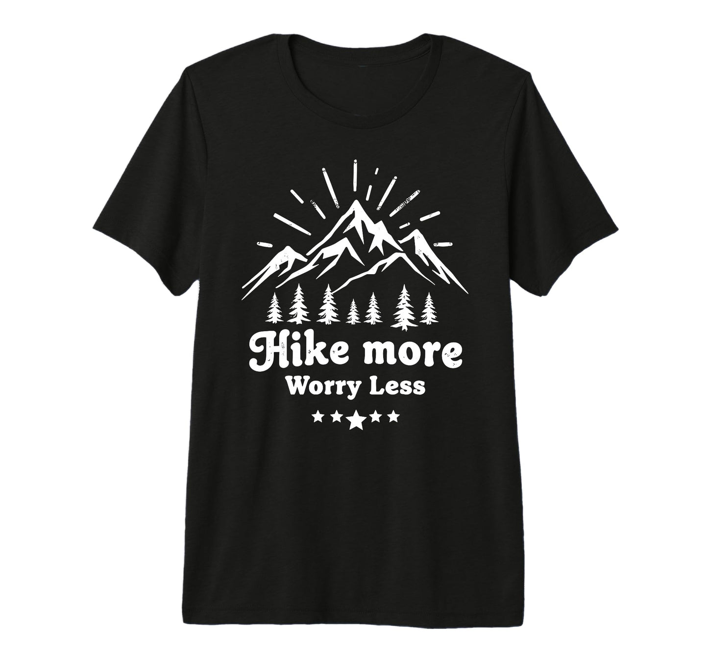 Funny Hike More Hiking Hiker Camping T-Shirt - Minimalist Print Men Women - T-Shirt, Sweatshirt, Hoodie