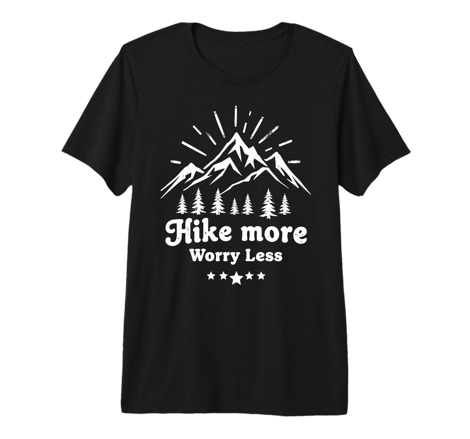 Funny Hike More Hiking Hiker Camping T-Shirt - Minimalist Print Men Women - T-Shirt, Sweatshirt, Hoodie
