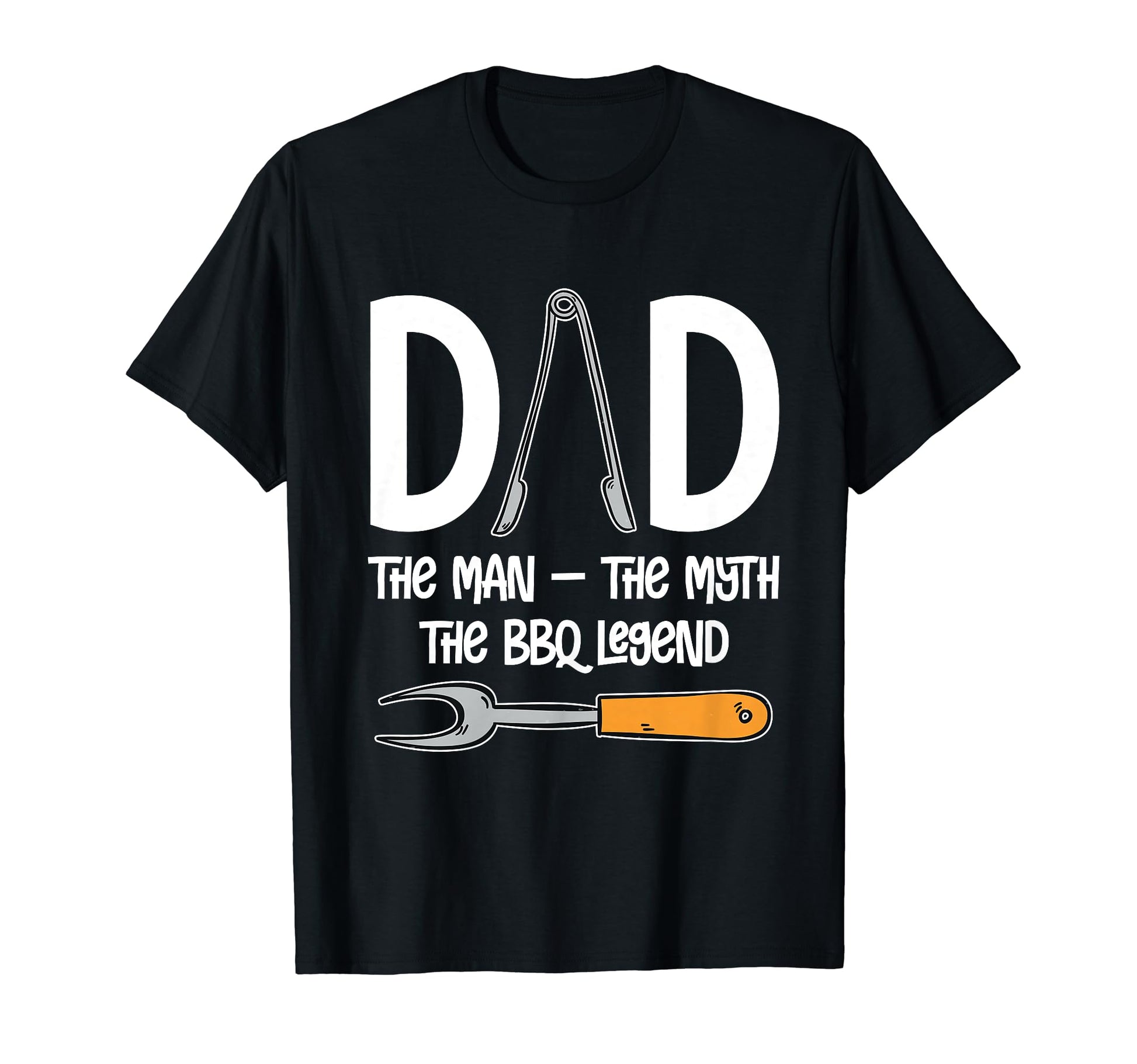 Dad Yhe Myth Bbq Legend Funny Barbecue T-Shirt - Graphic Print for Adults - T-Shirt, Sweatshirt, Hoodie