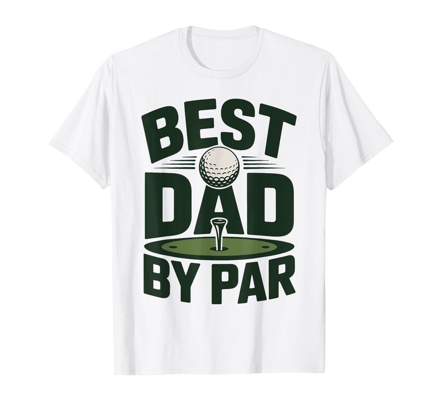 Mens Golfing Best Dad Par Golf Golfers T-Shirt - Minimalist Print Unisex - T-Shirt, Sweatshirt, Hoodie