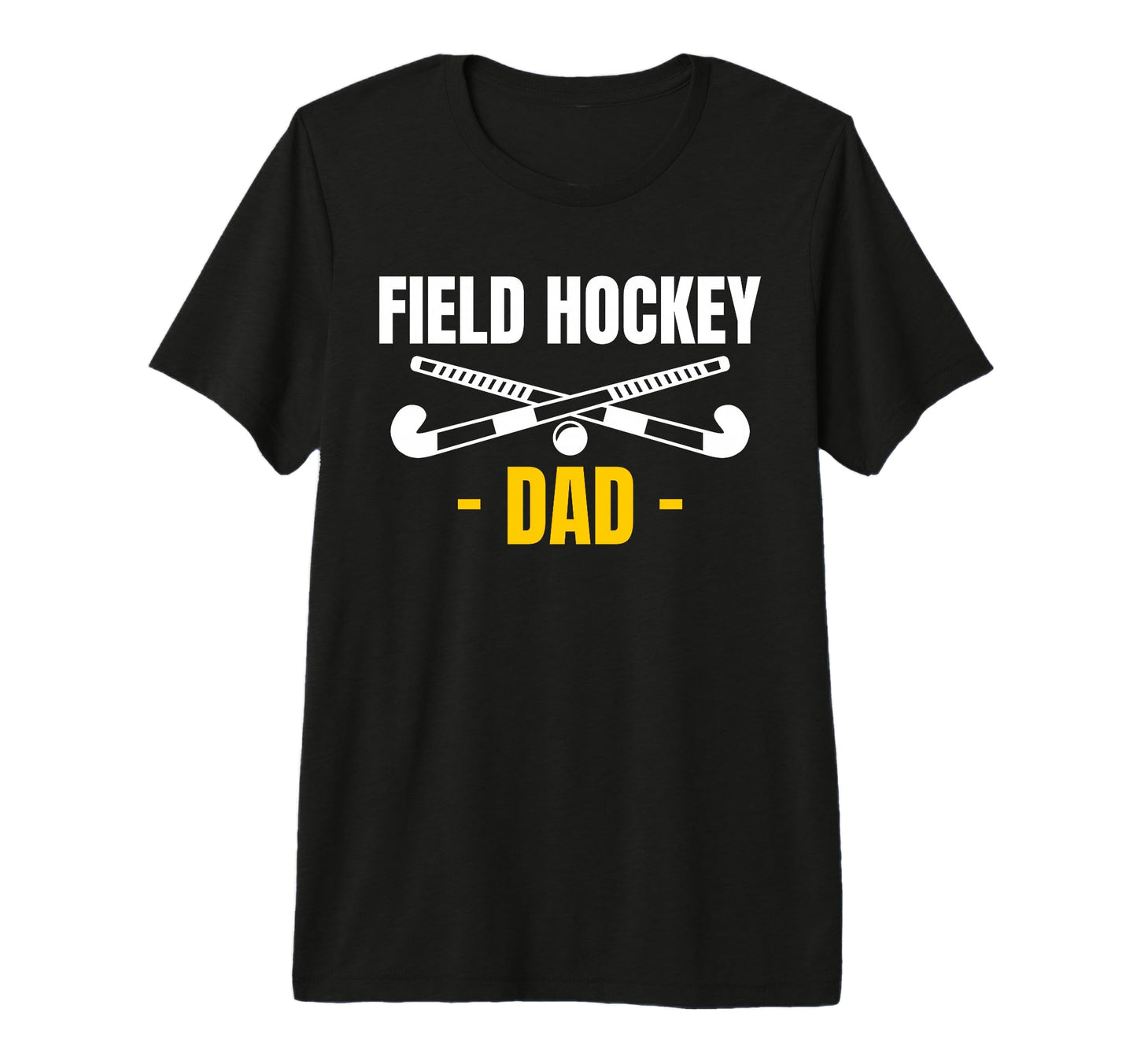 Mens Field Hockey Dad Fathers Day Tri T-Shirt - Trendy Graphic Men Women - T-Shirt, Sweatshirt, Hoodie