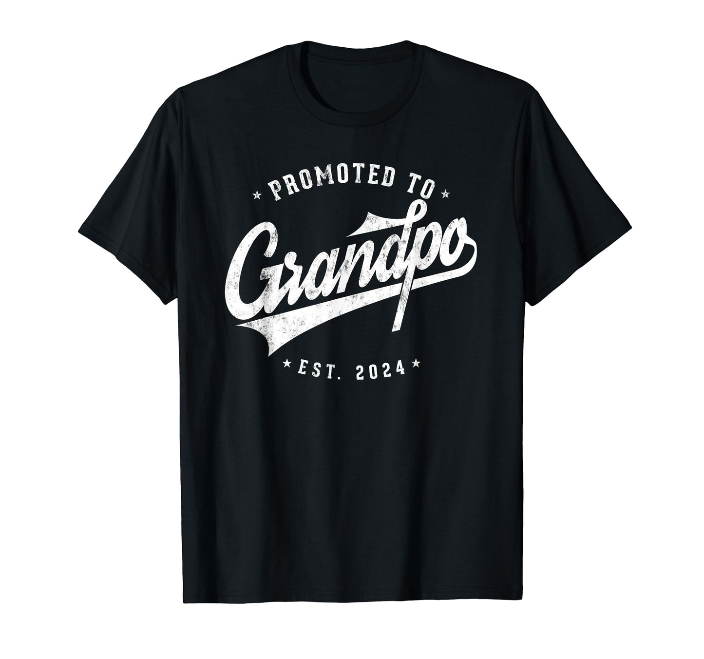Promoted To Grandpa Est 2024 Pregnancy T-Shirt - Graphic Print Unisex - T-Shirt, Sweatshirt, Hoodie