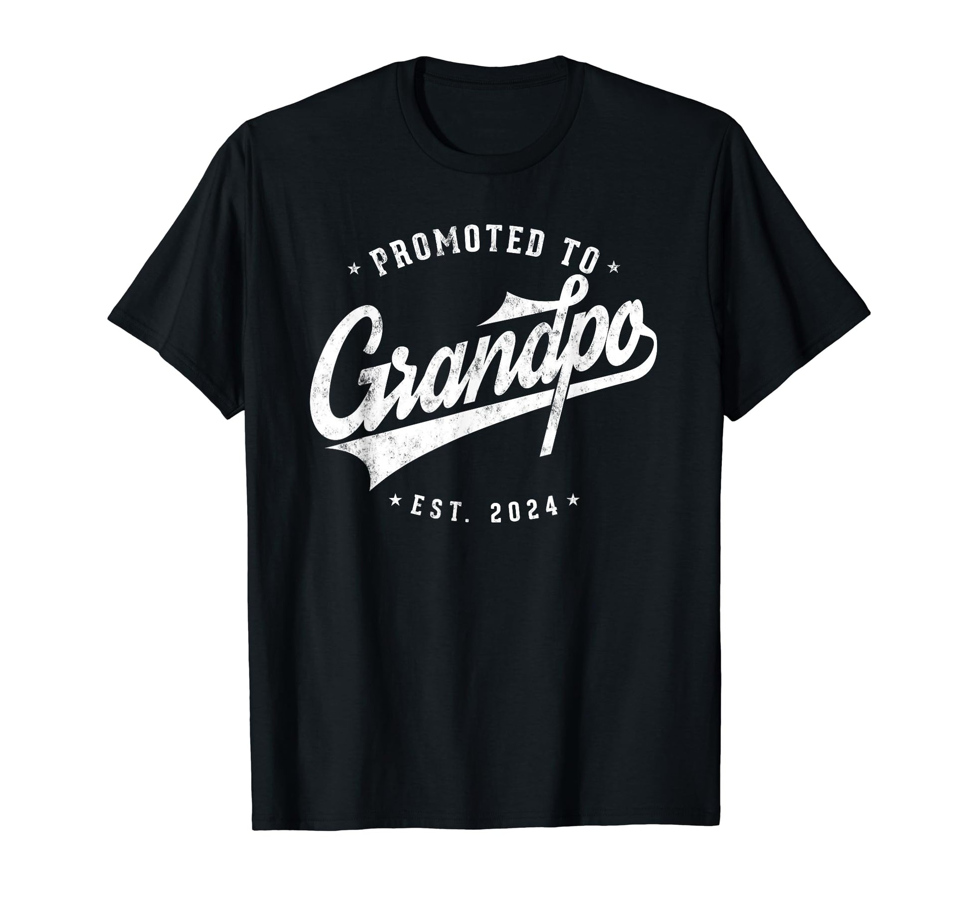 Promoted To Grandpa Est 2024 Pregnancy T-Shirt - Graphic Print Unisex - T-Shirt, Sweatshirt, Hoodie