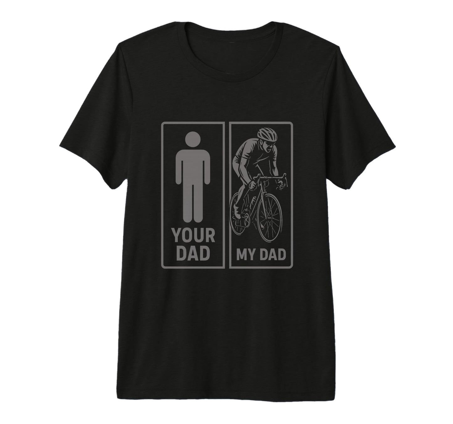 Mens Cycling Dad Biker Daddy Cyclist T-Shirt - Custom Art Print Unisex - T-Shirt, Sweatshirt, Hoodie