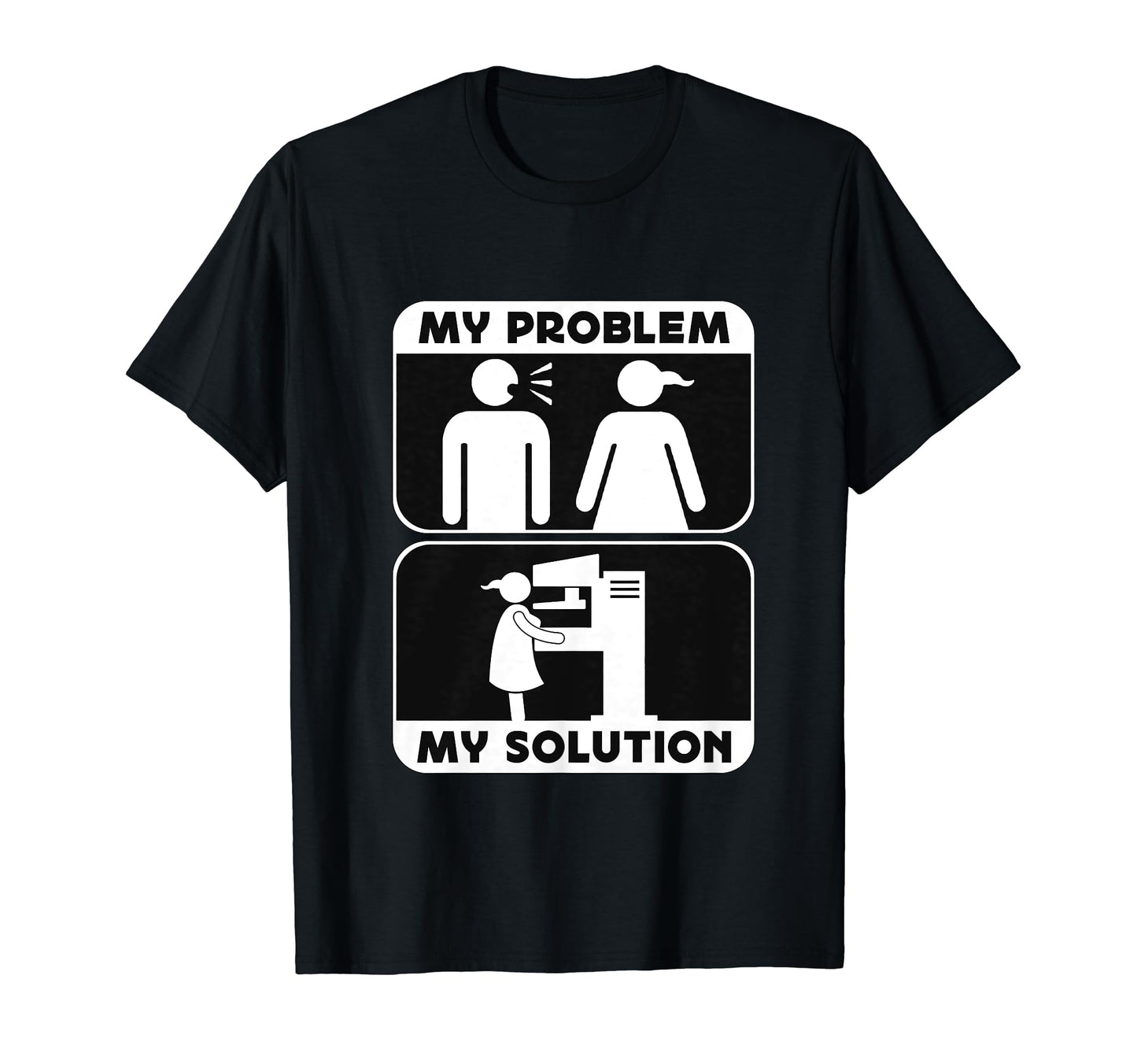 My Problem My Pictogram Mom Dad Rad T-Shirt - Custom Art Print for Adults - T-Shirt, Sweatshirt, Hoodie