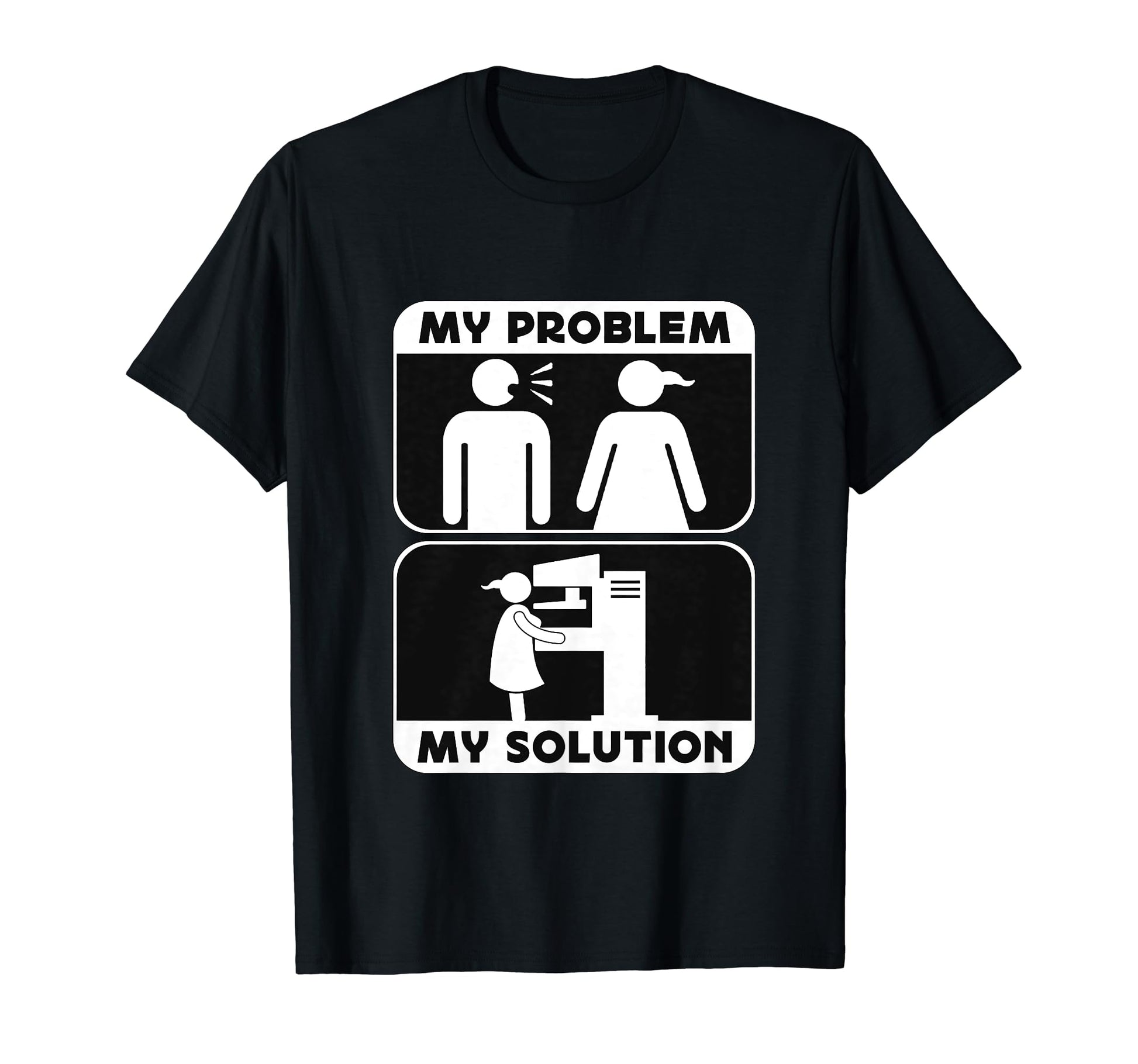 My Problem My Pictogram Mom Dad Rad T-Shirt - Custom Art Print for Adults - T-Shirt, Sweatshirt, Hoodie