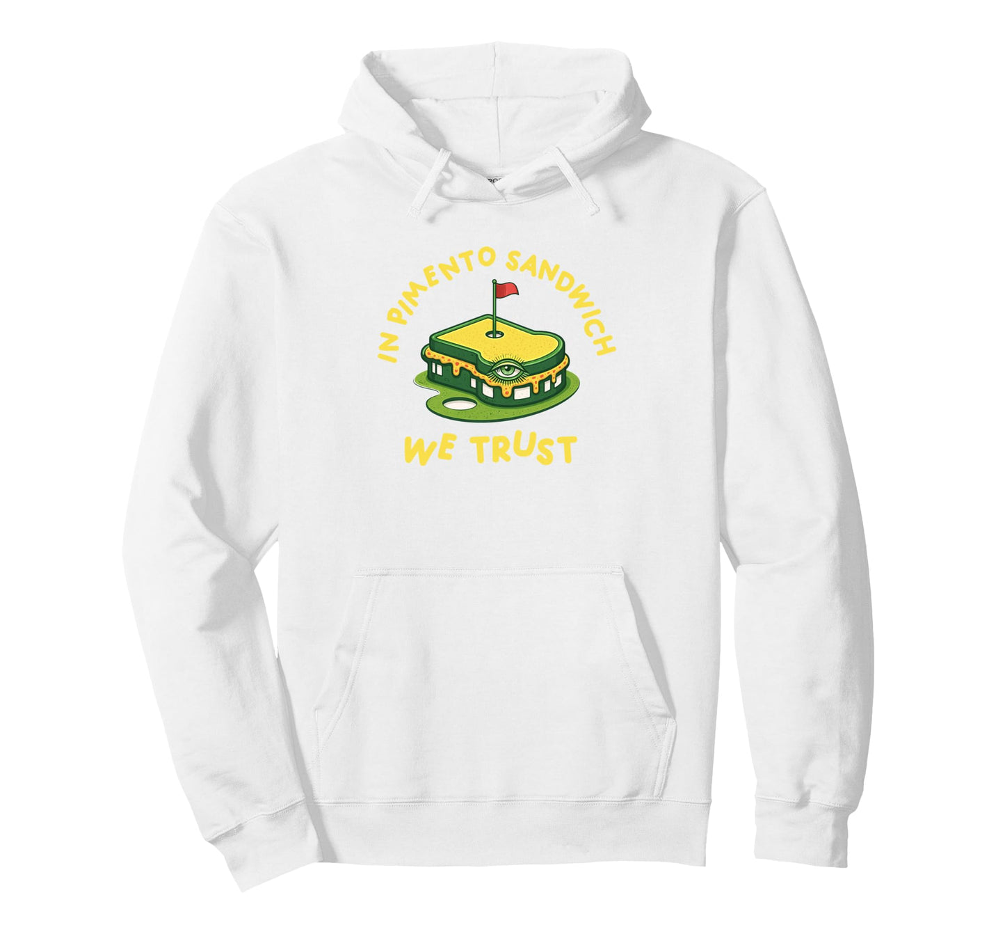 Pimento Cheese Sandwich Golf Dad Hoodie - Custom Art Print Men Women - T-Shirt, Sweatshirt, Hoodie