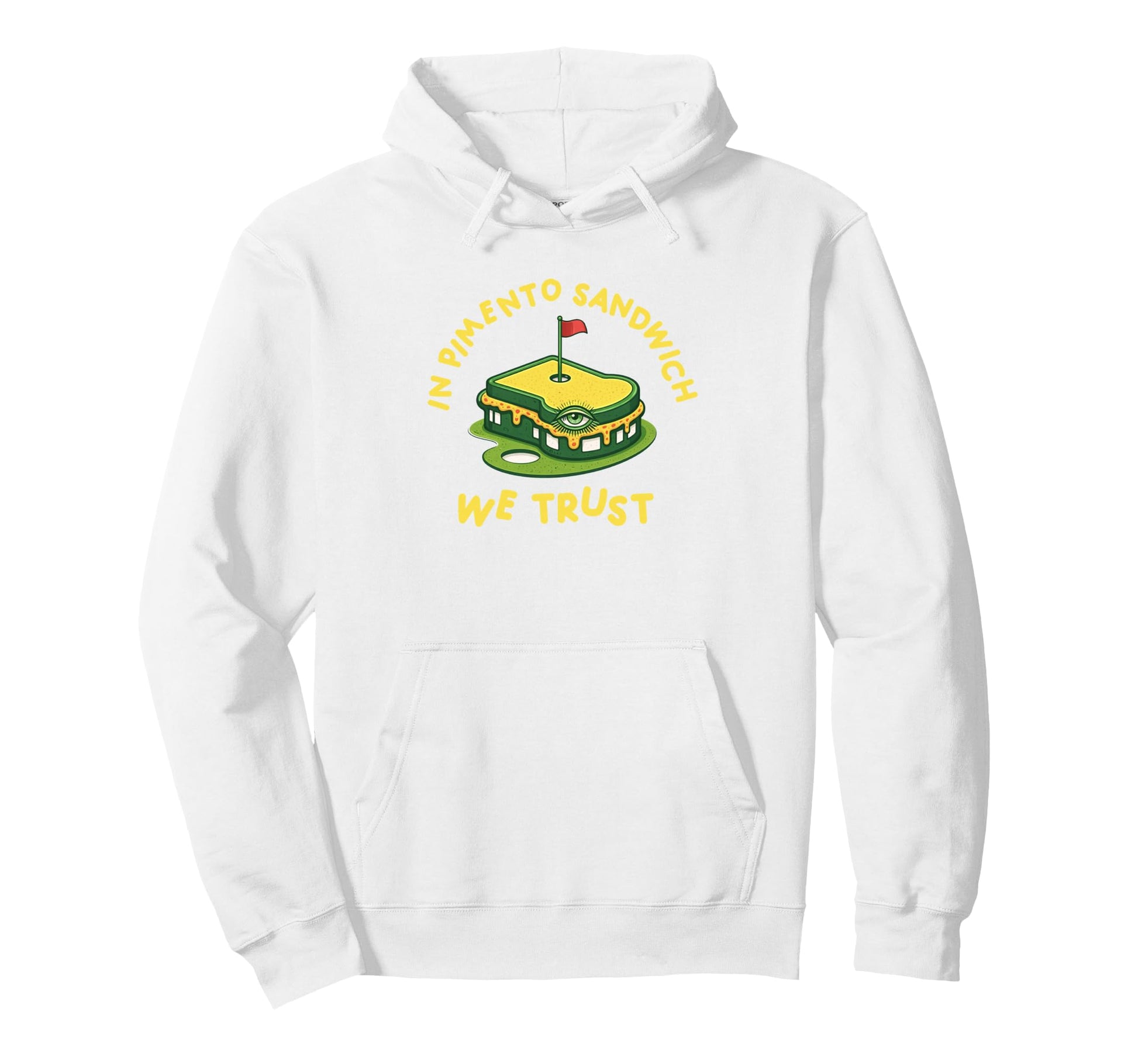Pimento Cheese Sandwich Golf Dad Hoodie - Custom Art Print Men Women - T-Shirt, Sweatshirt, Hoodie