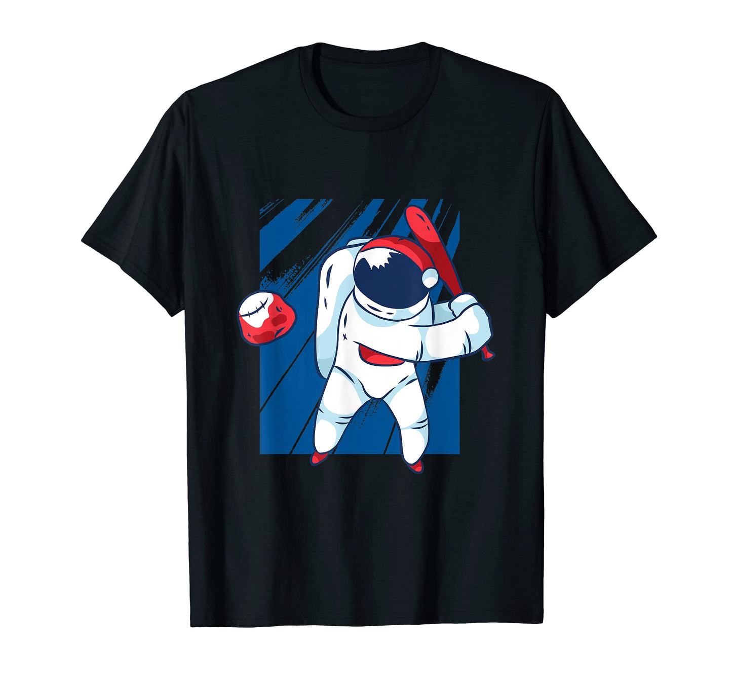 Funny Baseball Space Astronaut Baseball T-Shirt - Minimalist Print Unisex - T-Shirt, Sweatshirt, Hoodie