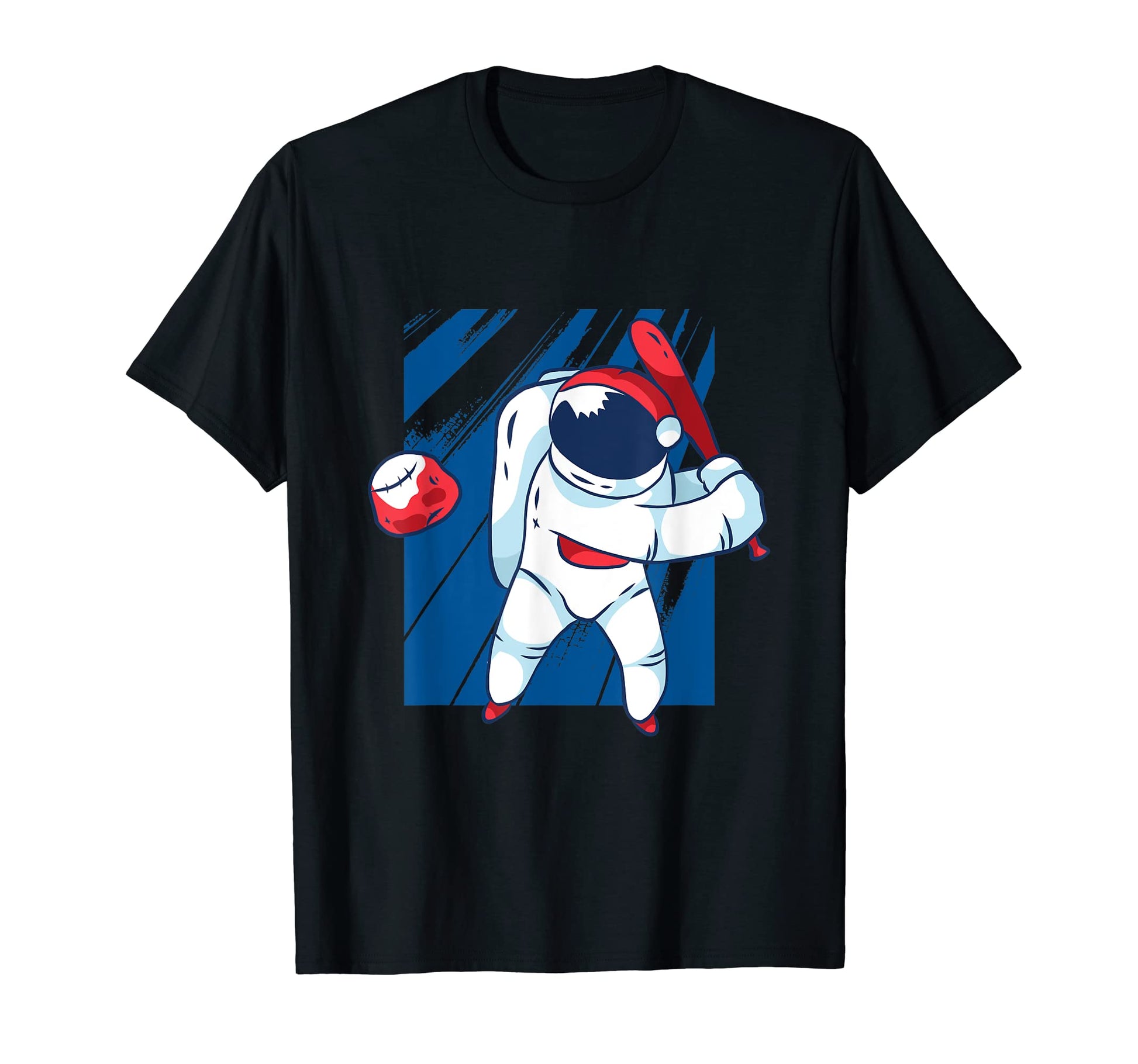 Funny Baseball Space Astronaut Baseball T-Shirt - Minimalist Print Unisex - T-Shirt, Sweatshirt, Hoodie