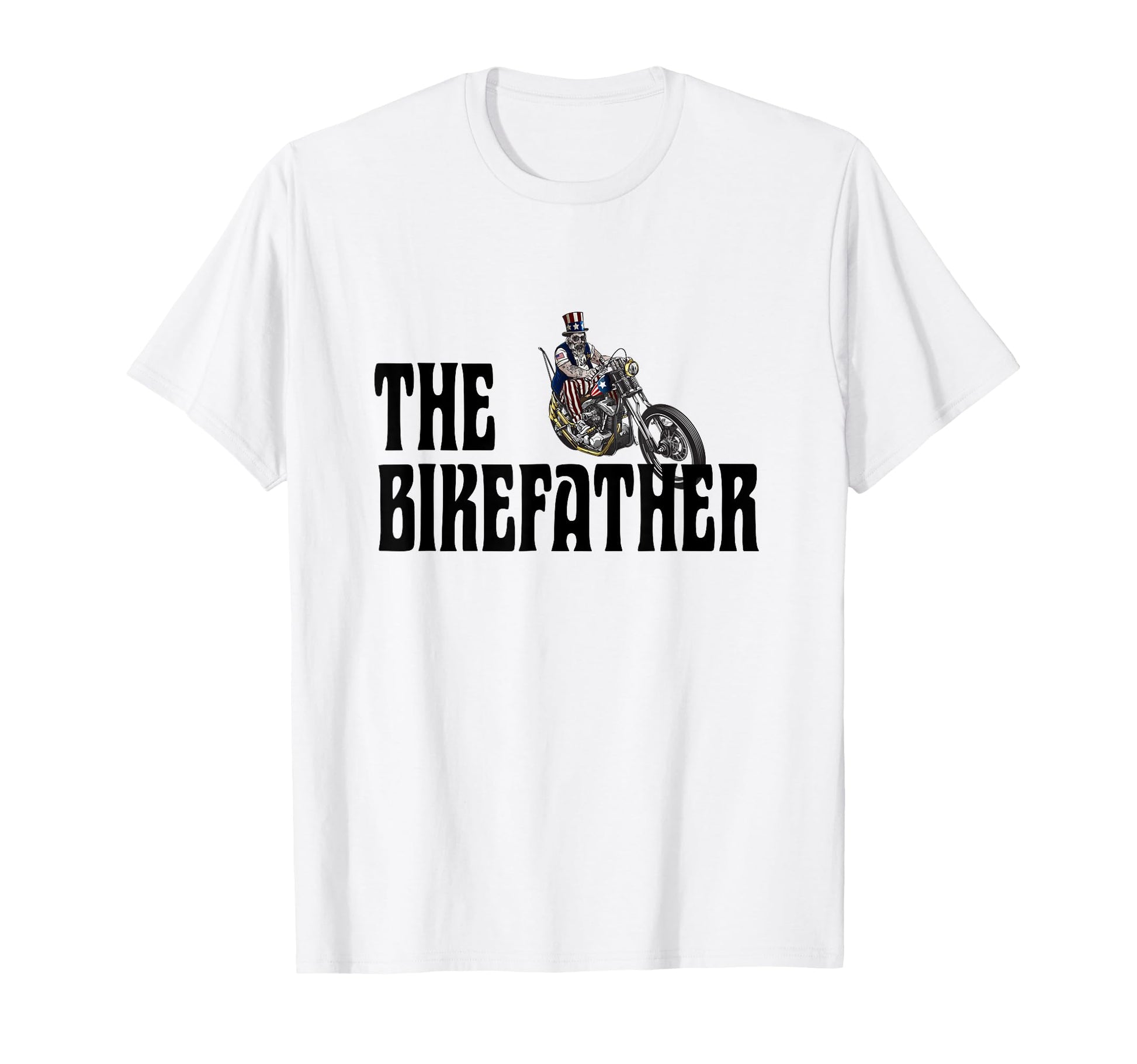 Biker Bikefather Biker Dad Funny T-Shirt - Custom Art Print Unisex - T-Shirt, Sweatshirt, Hoodie