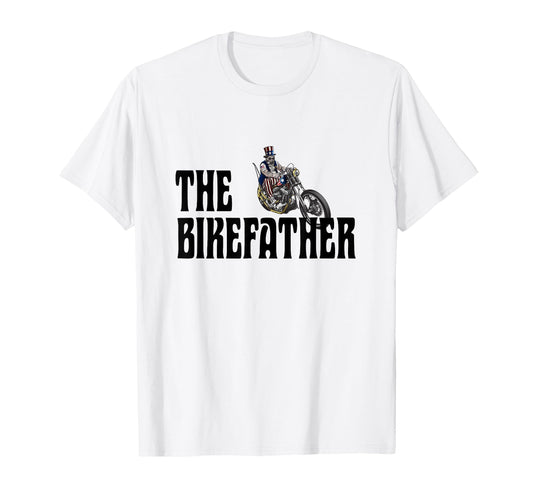 Biker Bikefather Biker Dad Funny T-Shirt - Custom Art Print Unisex - T-Shirt, Sweatshirt, Hoodie