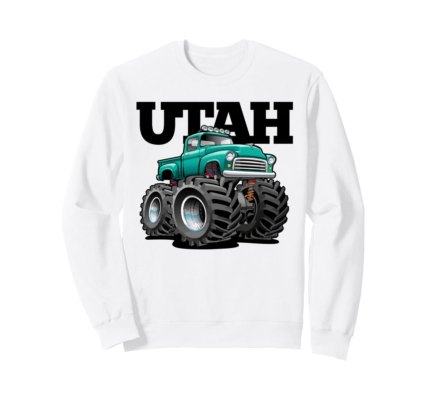 Utah Offroad 4X4 Pick Up Truck Sweatshirt - Novelty Apparel Unisex - T-Shirt, Sweatshirt, Hoodie