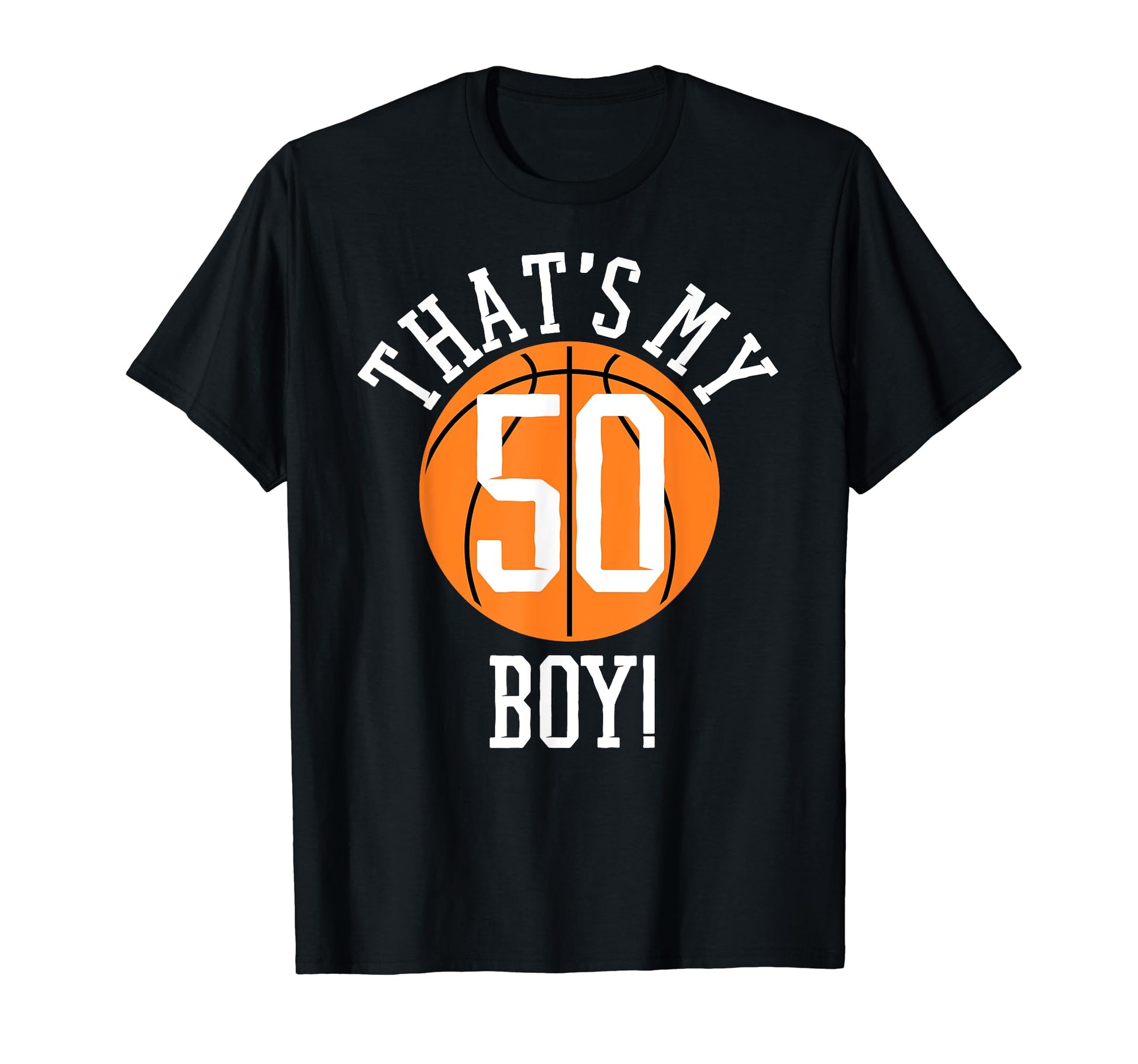 My 50 Basketball Number 50 Jersey T-Shirt - Fun Novelty Design for Adults - T-Shirt, Sweatshirt, Hoodie