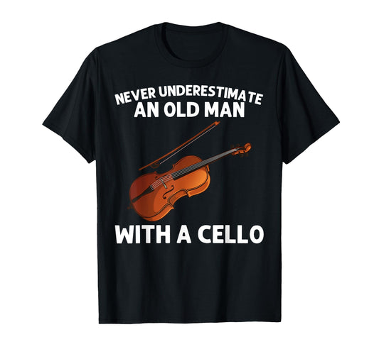 Cello Art Dad Cello Player Musician T-Shirt - Custom Art Print for Adults - T-Shirt, Sweatshirt, Hoodie