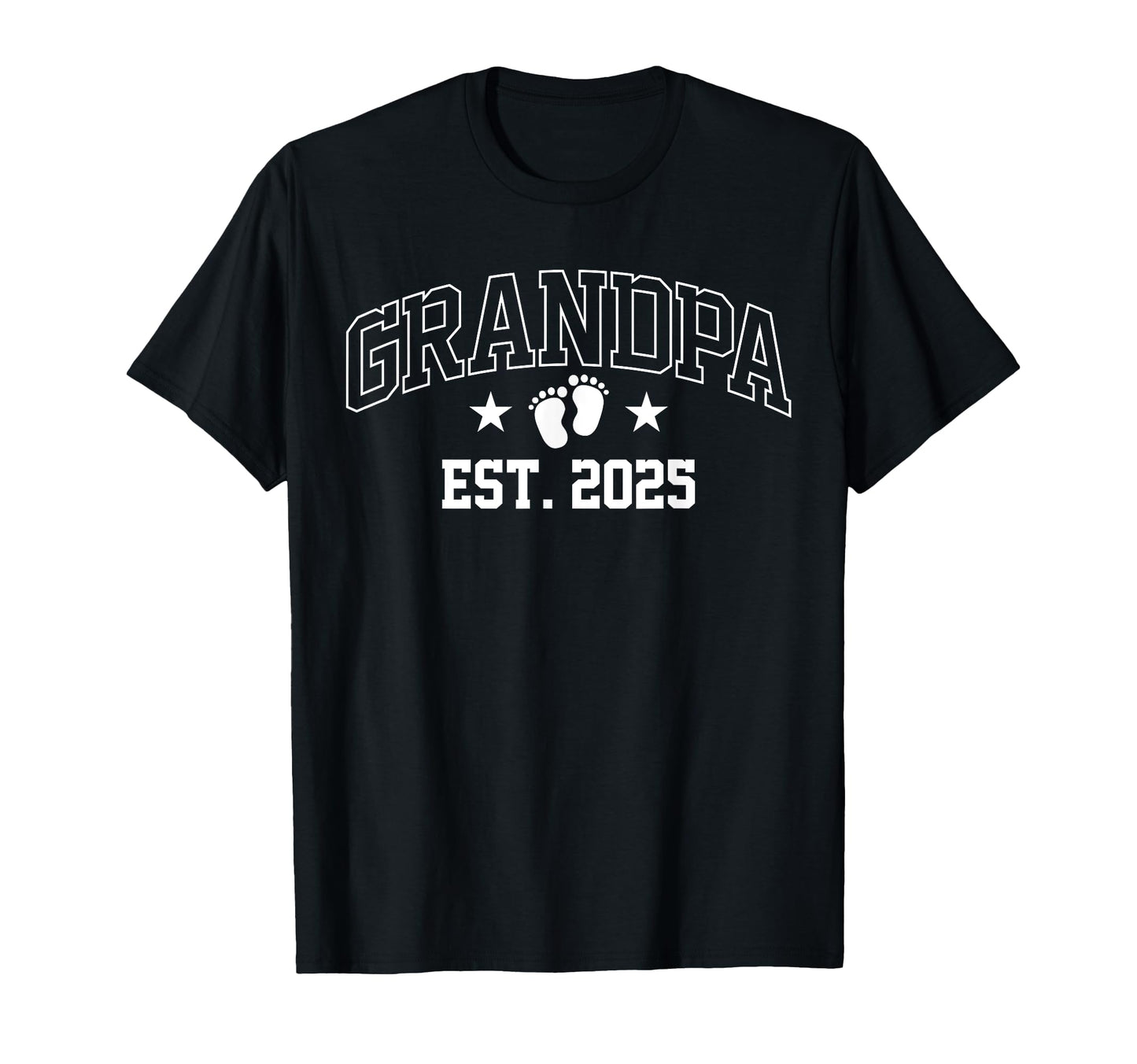 Promoted To Grandpa Est 2025 T-Shirt - Minimalist Print for Adults - T-Shirt, Sweatshirt, Hoodie