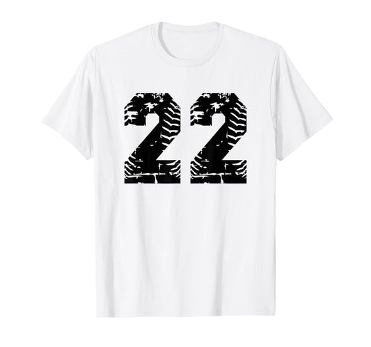 Baseball Softball Number 22 T-Shirt - Graphic Print for Adults - T-Shirt, Sweatshirt, Hoodie