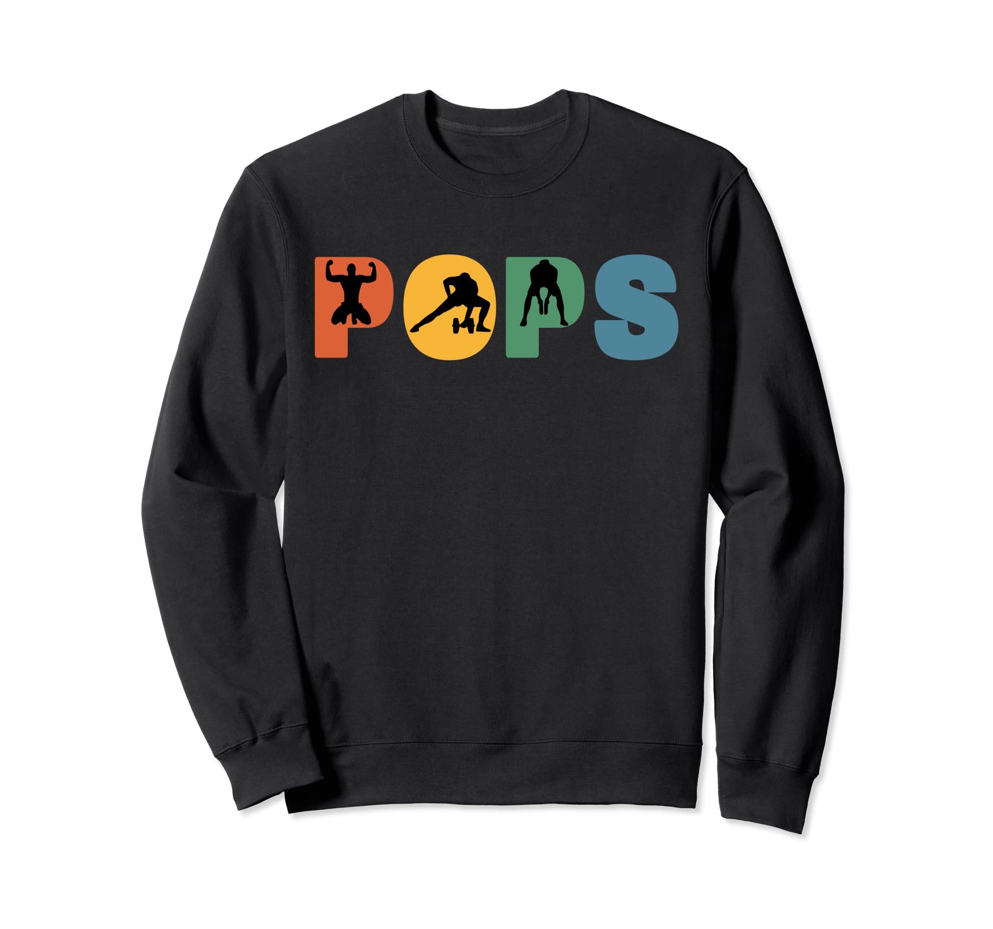 Gym Grandpa Fitness Pops Grandfather Sweatshirt - Minimalist Print Unisex - T-Shirt, Sweatshirt, Hoodie