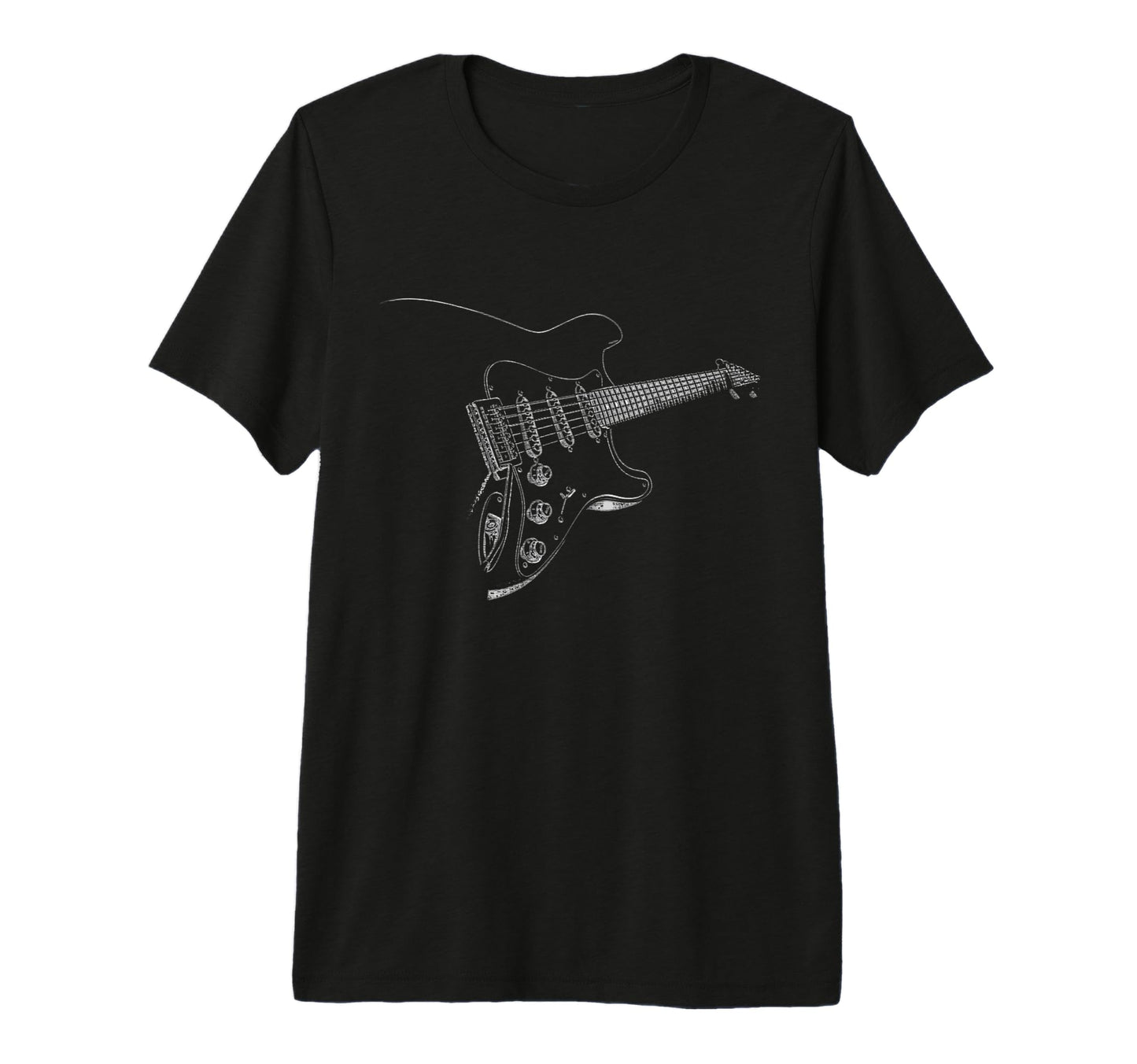 Electric Guitar Player Tri Blend T-Shirt - Unique Graphic for Adults - T-Shirt, Sweatshirt, Hoodie
