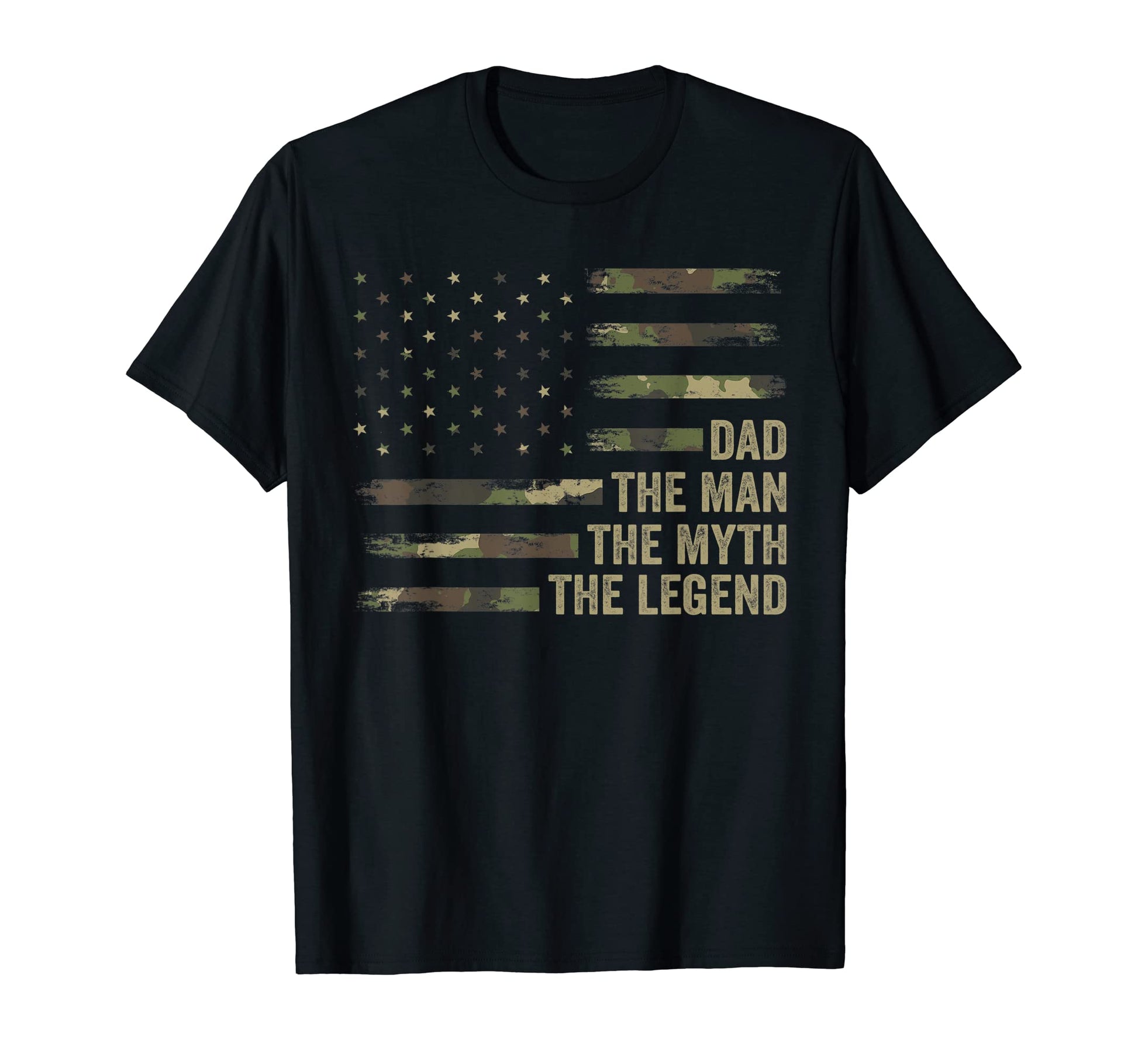 Daddy Camo Usa Flag Dad Myth Legend T-Shirt - Trendy Graphic Unisex - T-Shirt, Sweatshirt, Hoodie