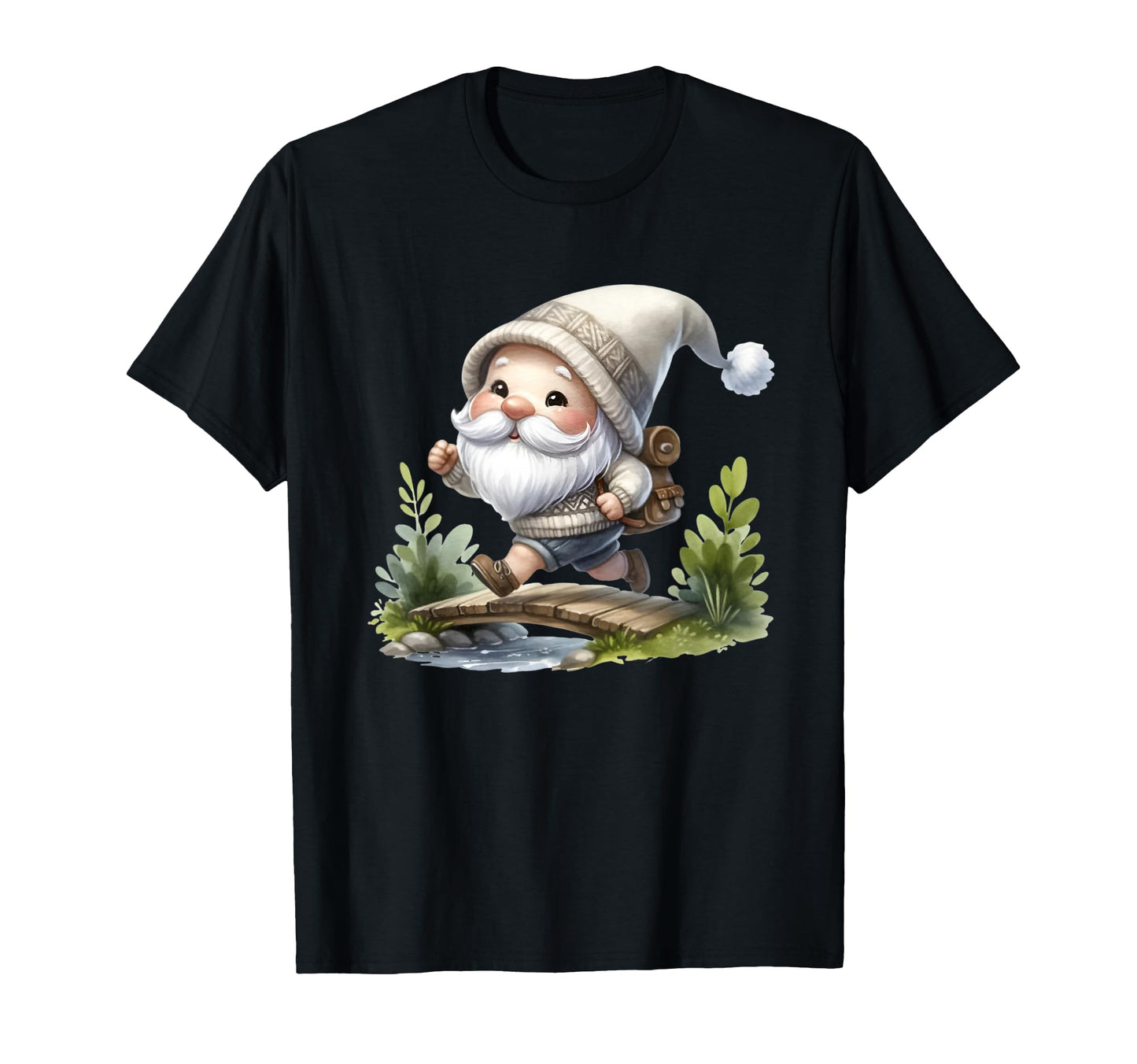 Trail Runner Gnome Walkers Funny T-Shirt - Custom Art Print Men Women - T-Shirt, Sweatshirt, Hoodie