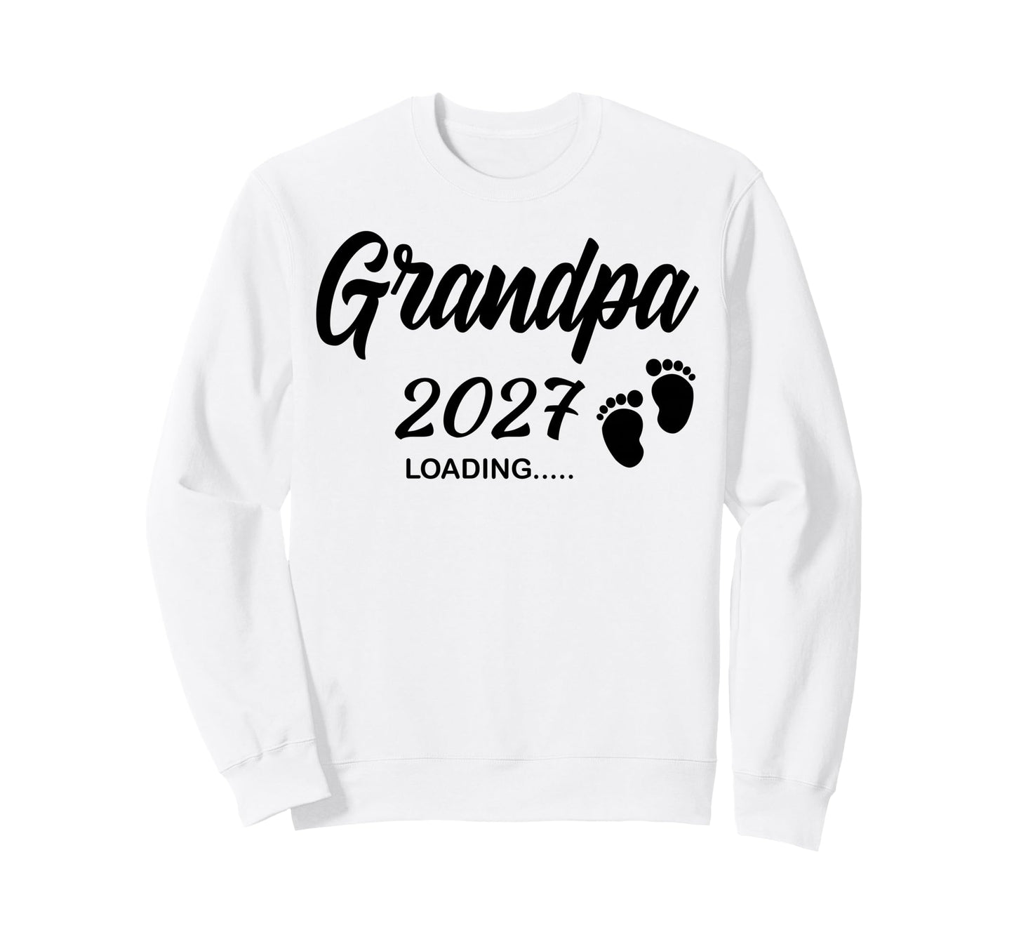 Promoted To Be Grandpa 2027 Sweatshirt - Novelty Apparel for Adults - T-Shirt, Sweatshirt, Hoodie