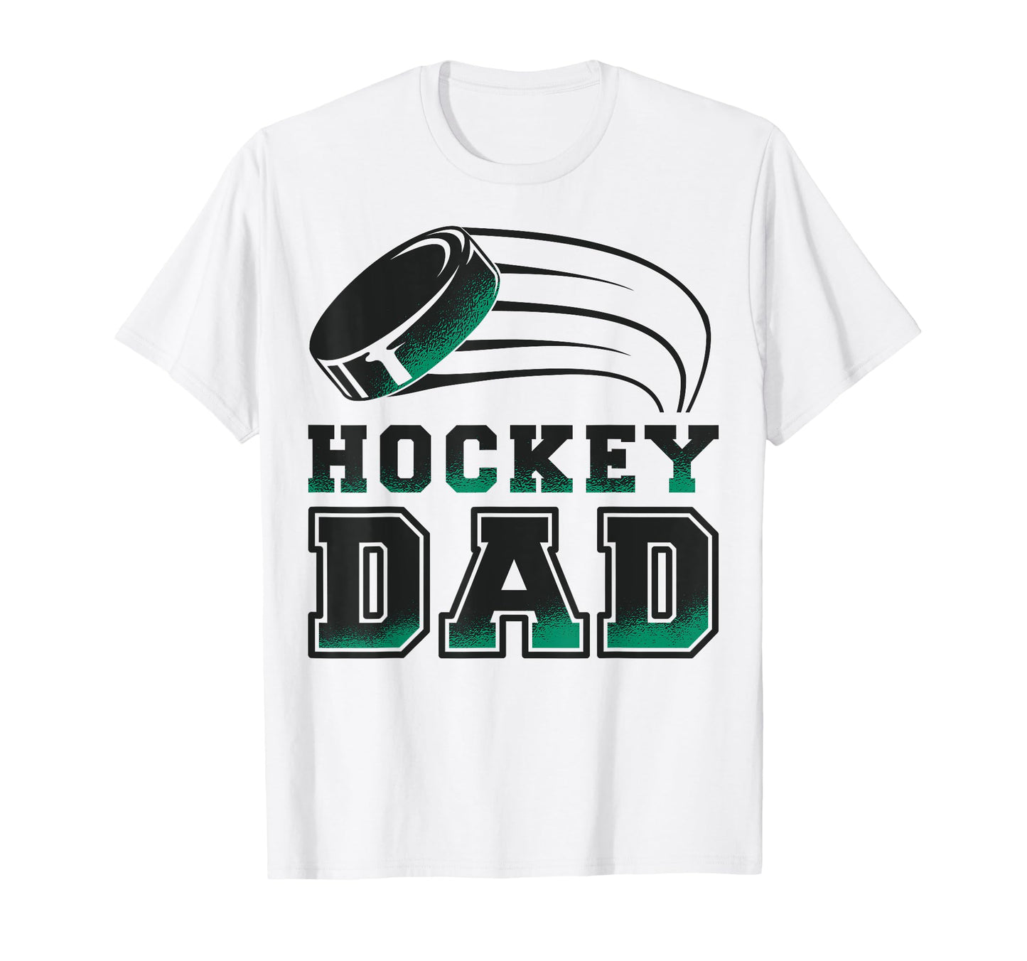 Hockey Dad Puck Illustration T-Shirt - Novelty Apparel Men Women - T-Shirt, Sweatshirt, Hoodie