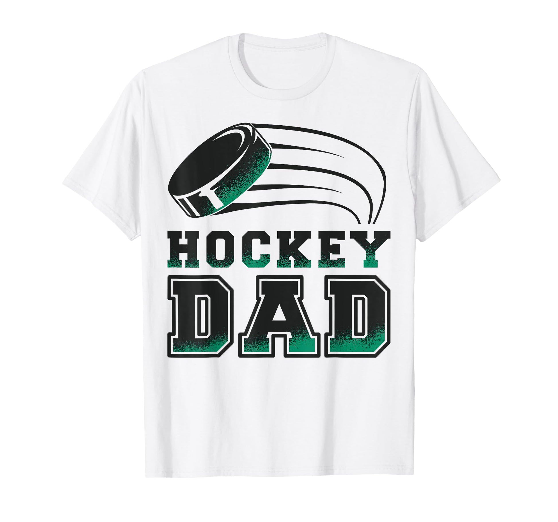 Hockey Dad Puck Illustration T-Shirt - Novelty Apparel Men Women - T-Shirt, Sweatshirt, Hoodie