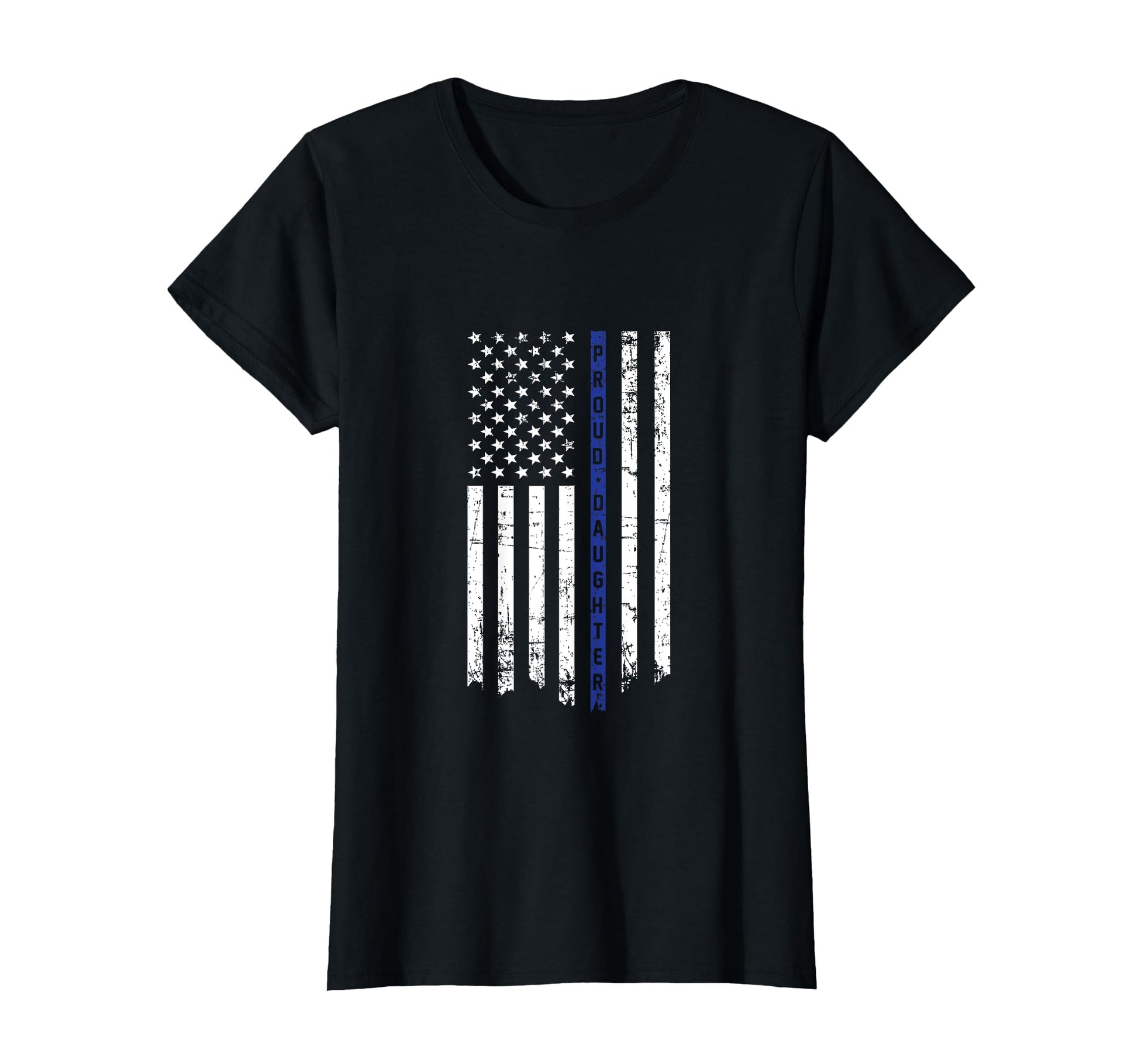 Proud Daughter Police Officer Thin T-Shirt - Novelty Apparel Men Women - T-Shirt, Sweatshirt, Hoodie