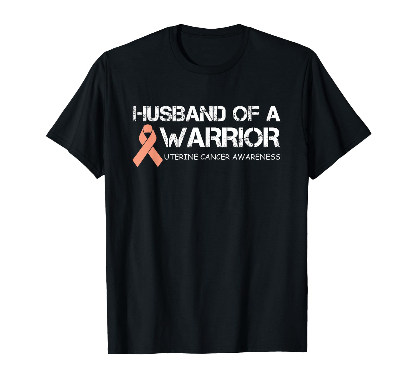 Husband Warrior Uterine Cancer Awareness T-Shirt - Trendy Graphic Unisex - T-Shirt, Sweatshirt, Hoodie