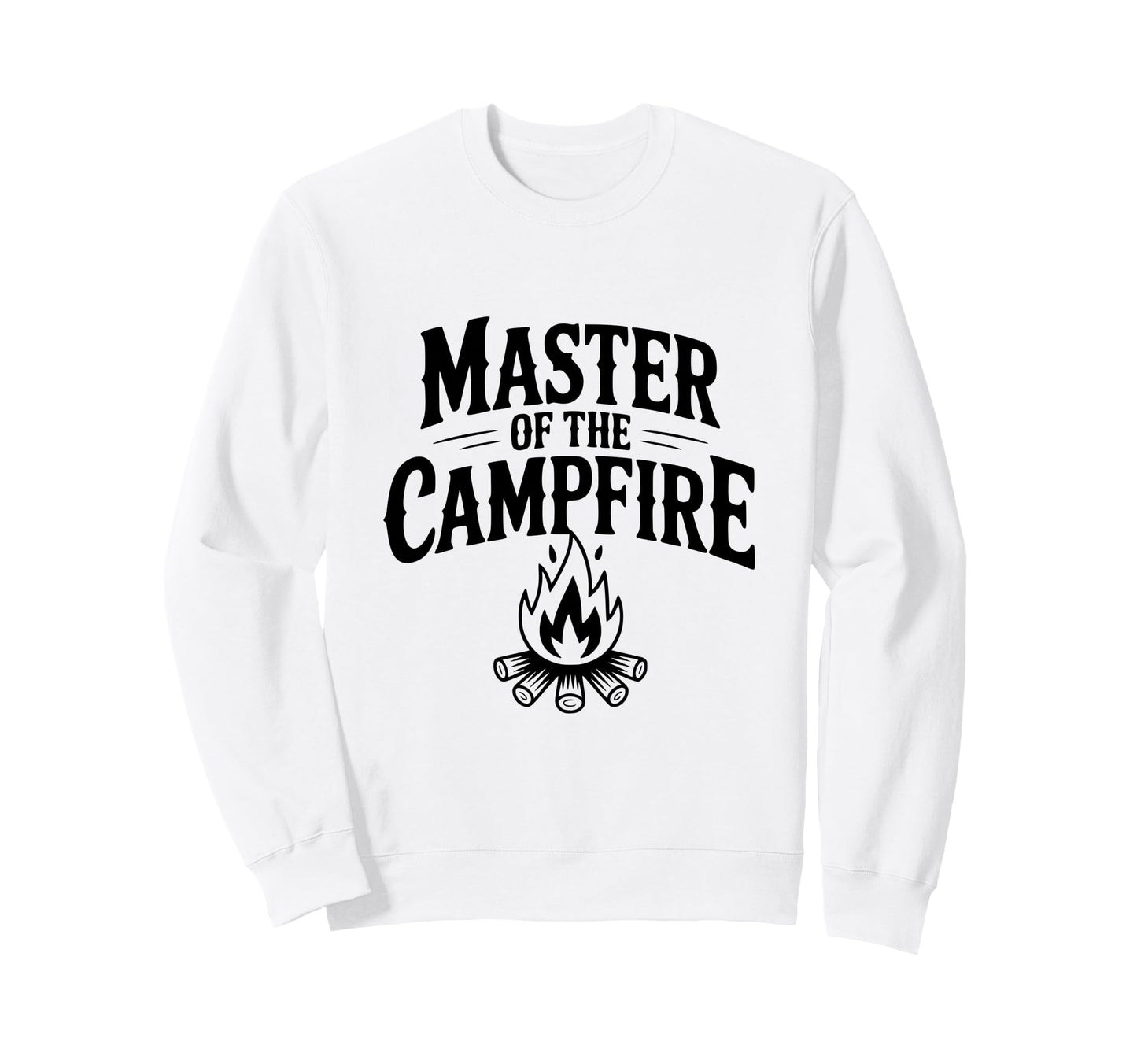 Master Campfire Smores Lover Funny Sweatshirt - Graphic Print for Adults - T-Shirt, Sweatshirt, Hoodie
