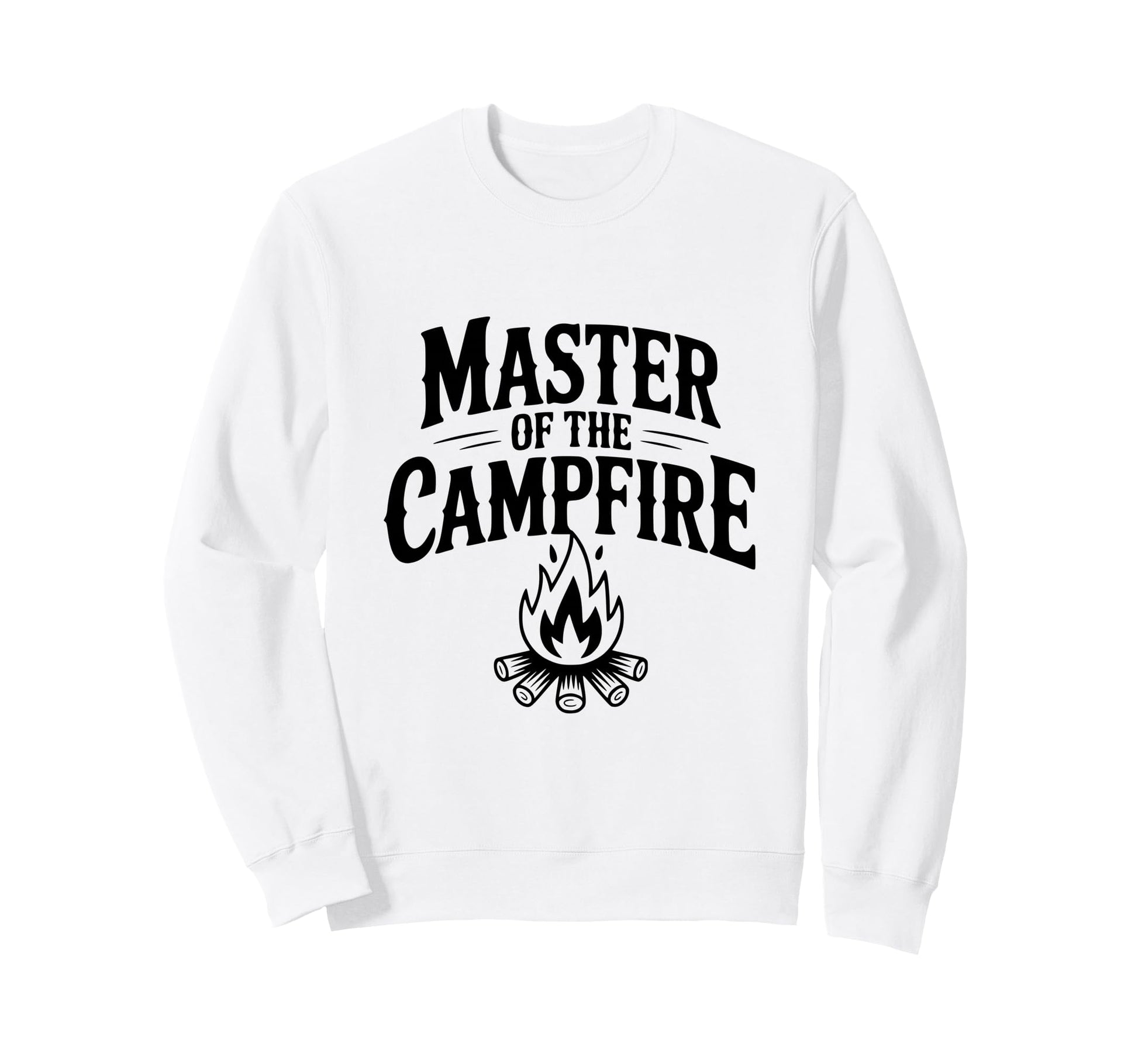 Master Campfire Smores Lover Funny Sweatshirt - Graphic Print for Adults - T-Shirt, Sweatshirt, Hoodie