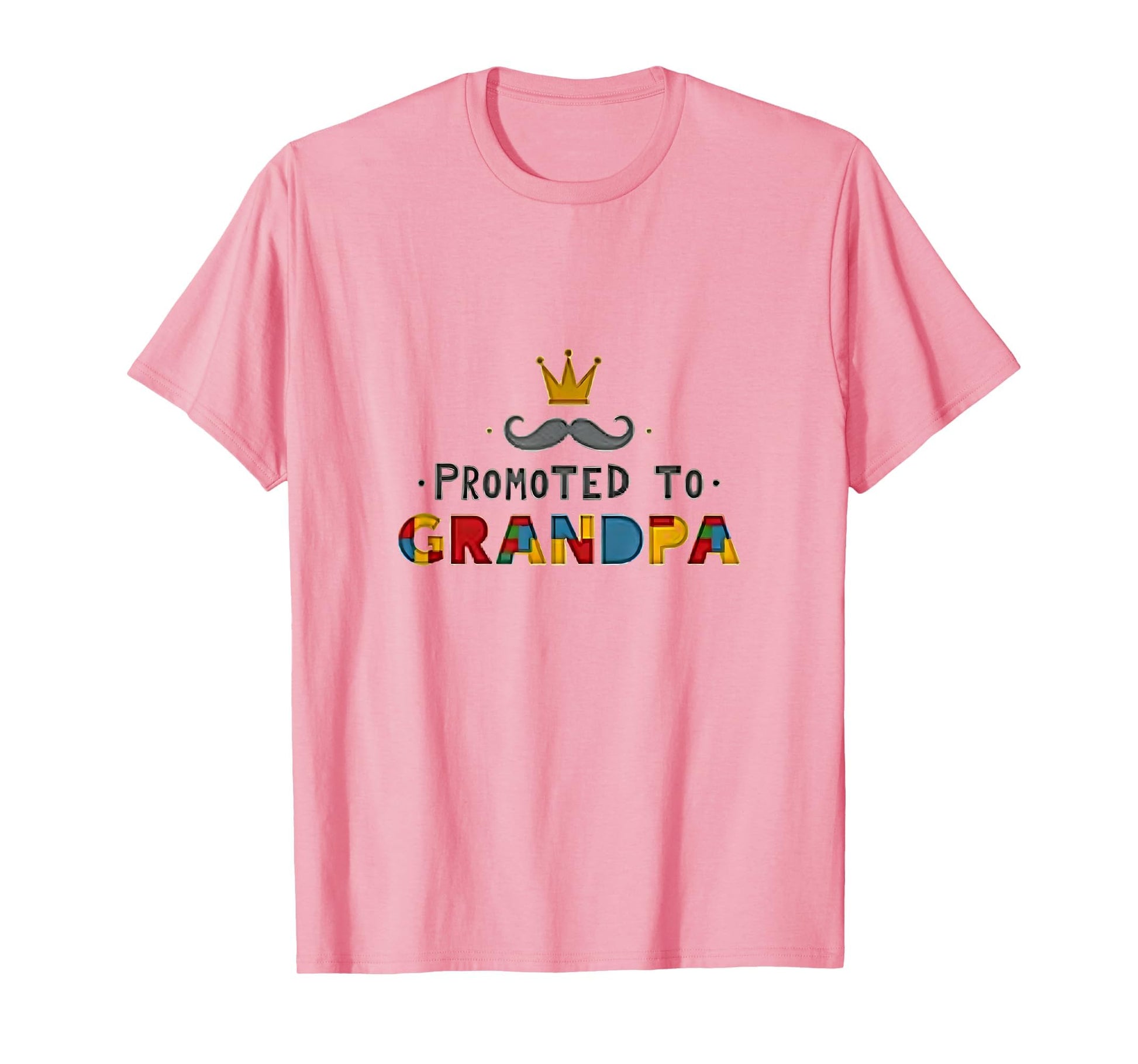 Promoted To Grandpa Royal Mustache T-Shirt - Minimalist Print for Adults - T-Shirt, Sweatshirt, Hoodie