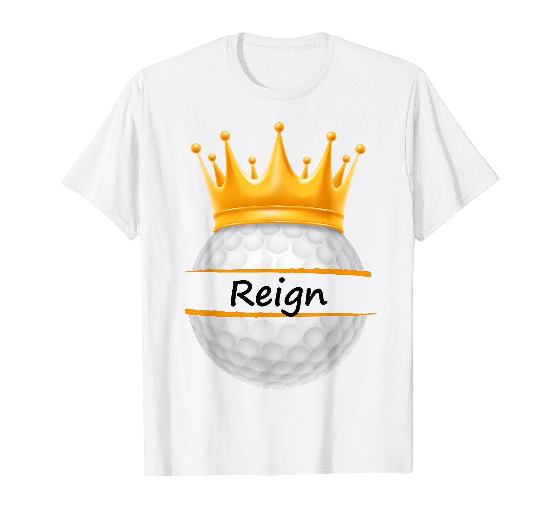 Novelty Golf Personalized Name Reign T-Shirt - Minimalist Print Unisex - T-Shirt, Sweatshirt, Hoodie