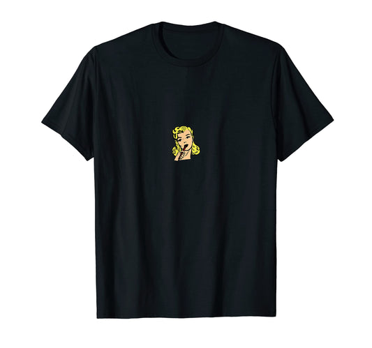 Blonde Lady Pop Art T-Shirt - Graphic Print Men Women - T-Shirt, Sweatshirt, Hoodie
