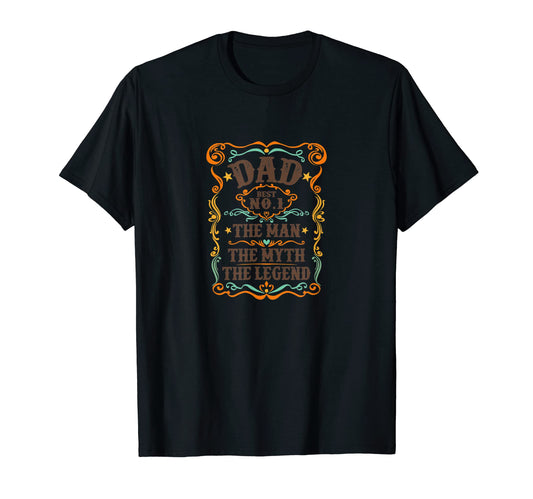 Best Dad Myth Legend Drinking Liquor T-Shirt - Fun Novelty Design Unisex - T-Shirt, Sweatshirt, Hoodie