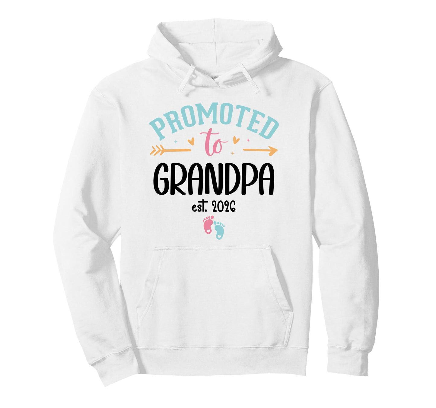 Promoted To Grandpa Est 2026 First Hoodie - Streetwear Style Men Women - T-Shirt, Sweatshirt, Hoodie