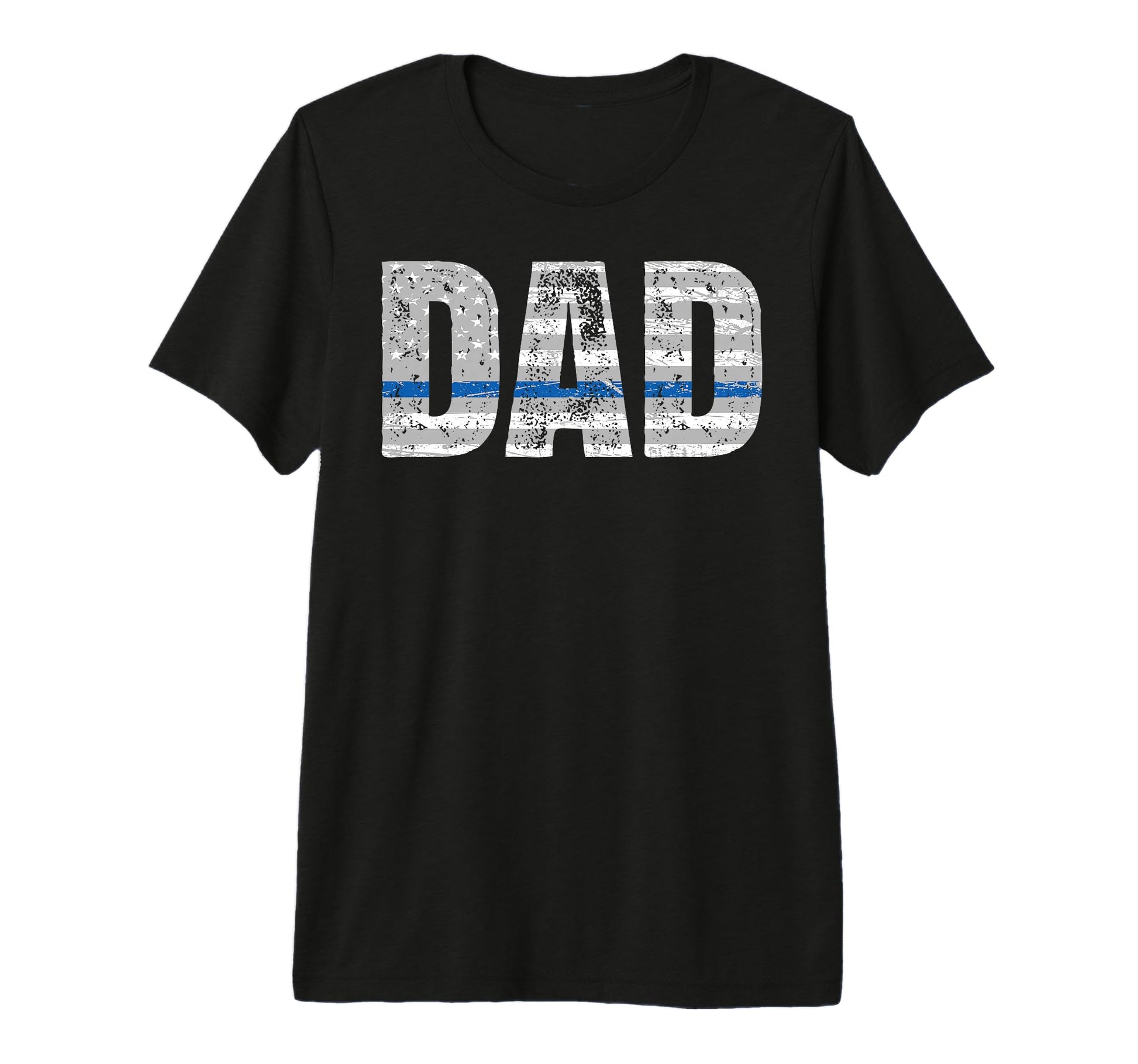 Police Dad Fathers Day Patriotic Police T-Shirt - Unique Graphic Unisex - T-Shirt, Sweatshirt, Hoodie