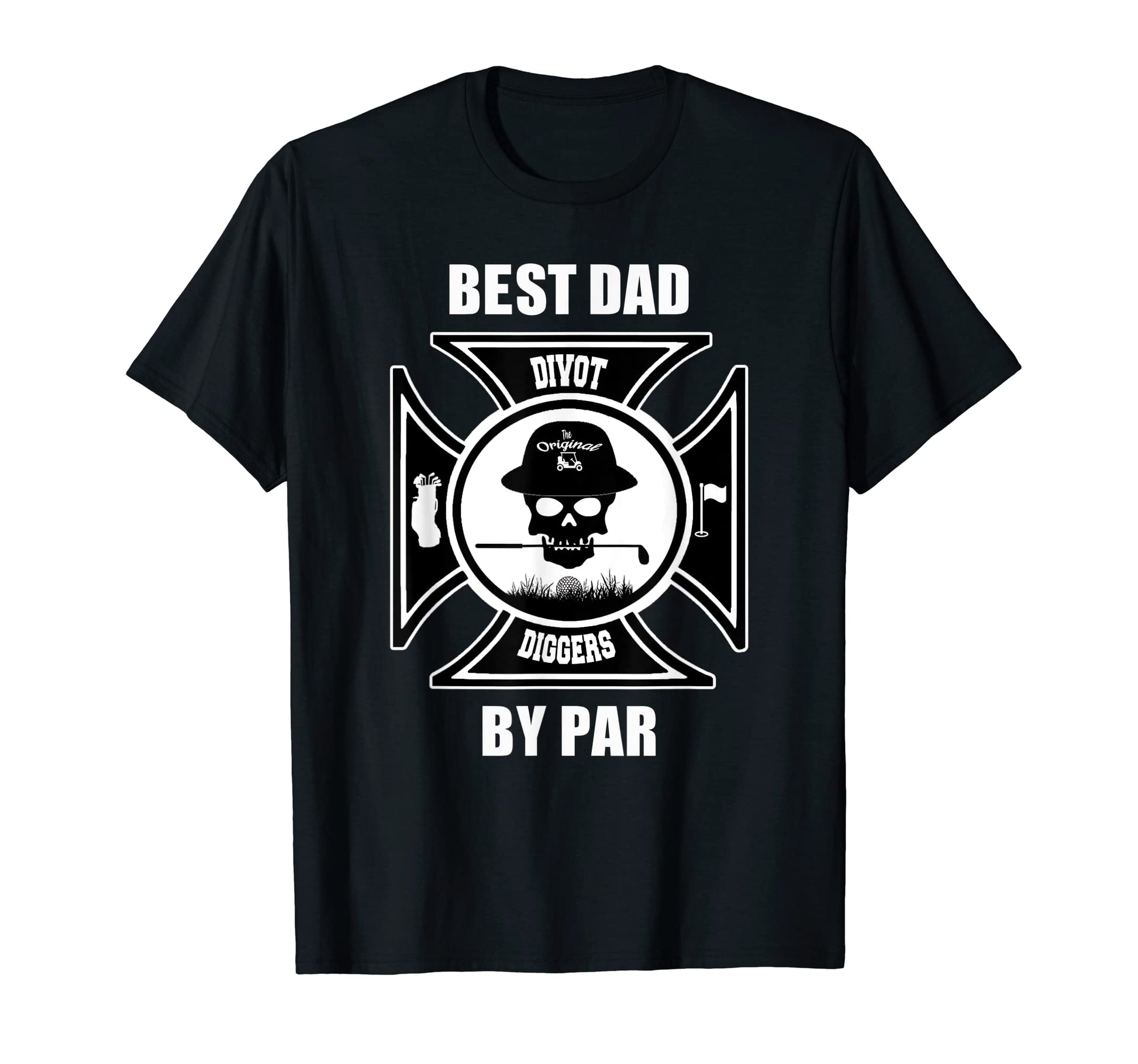 Mens Golf Divot Diggers Best Dad Par T-Shirt - Custom Art Print Men Women - T-Shirt, Sweatshirt, Hoodie