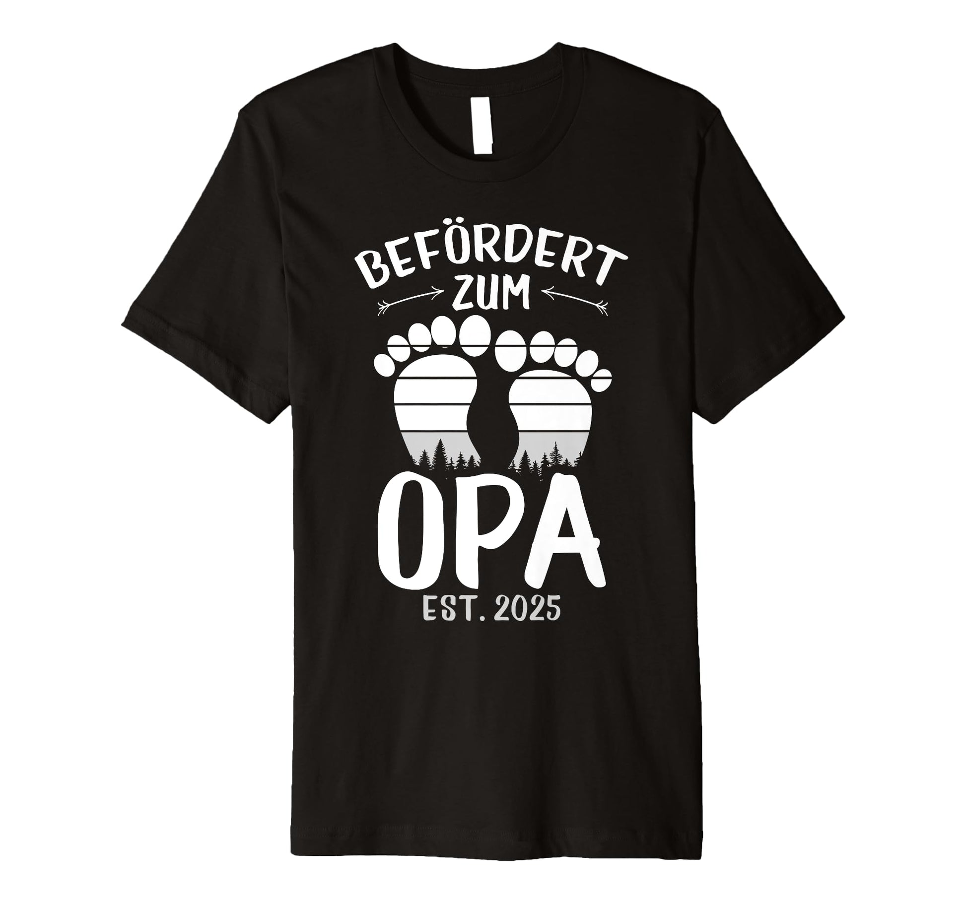 Mens Promoted To Grandpa Est 2025 T-Shirt - Trendy Graphic for Adults - T-Shirt, Sweatshirt, Hoodie