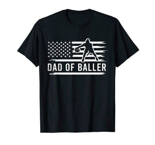 Basketball Unny Dad Theme Flag Art T-Shirt - Streetwear Style Men Women - T-Shirt, Sweatshirt, Hoodie