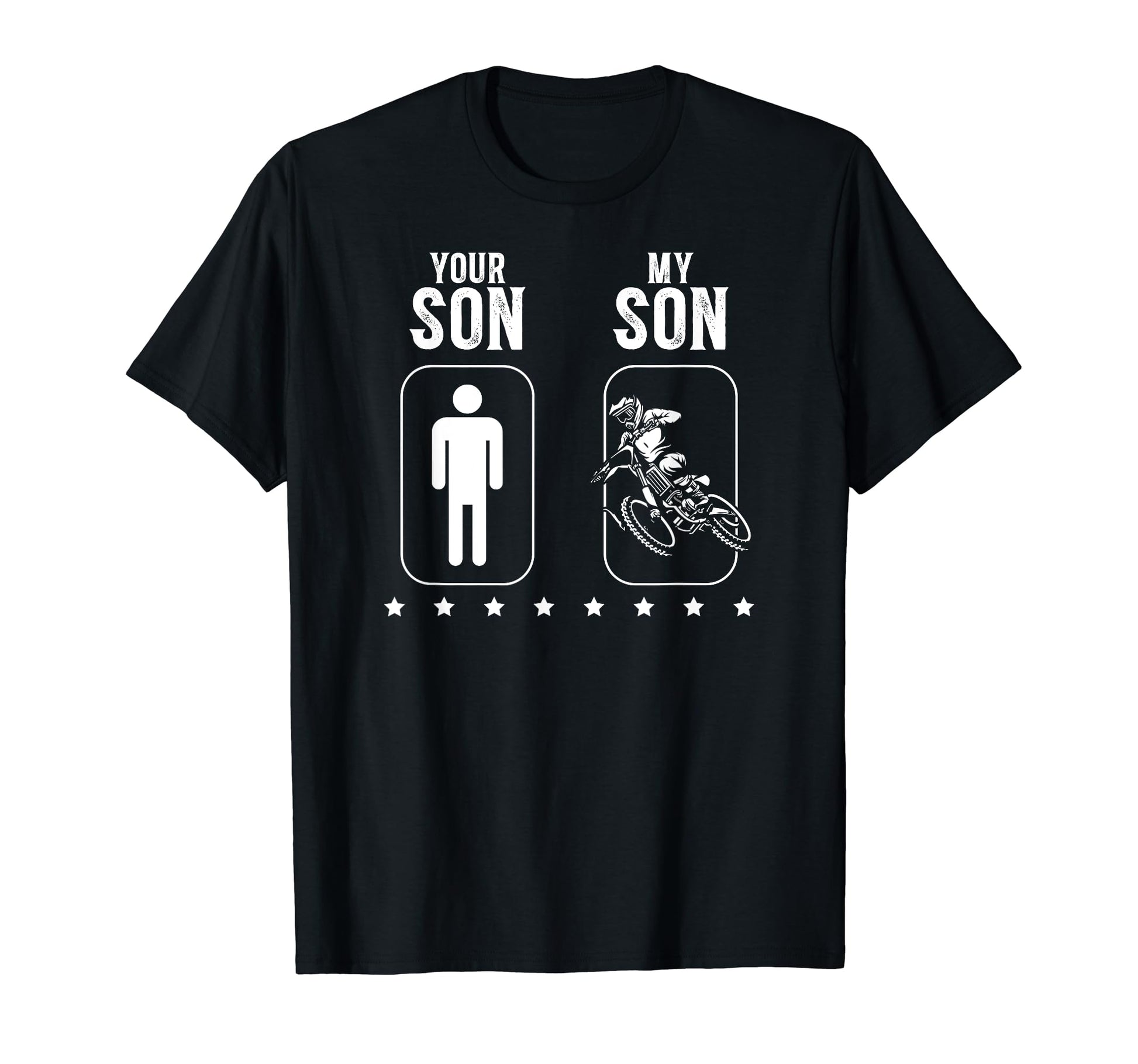 My Son Dirt Bike Dad Dirt Biker Father T-Shirt - Minimalist Print Unisex - T-Shirt, Sweatshirt, Hoodie