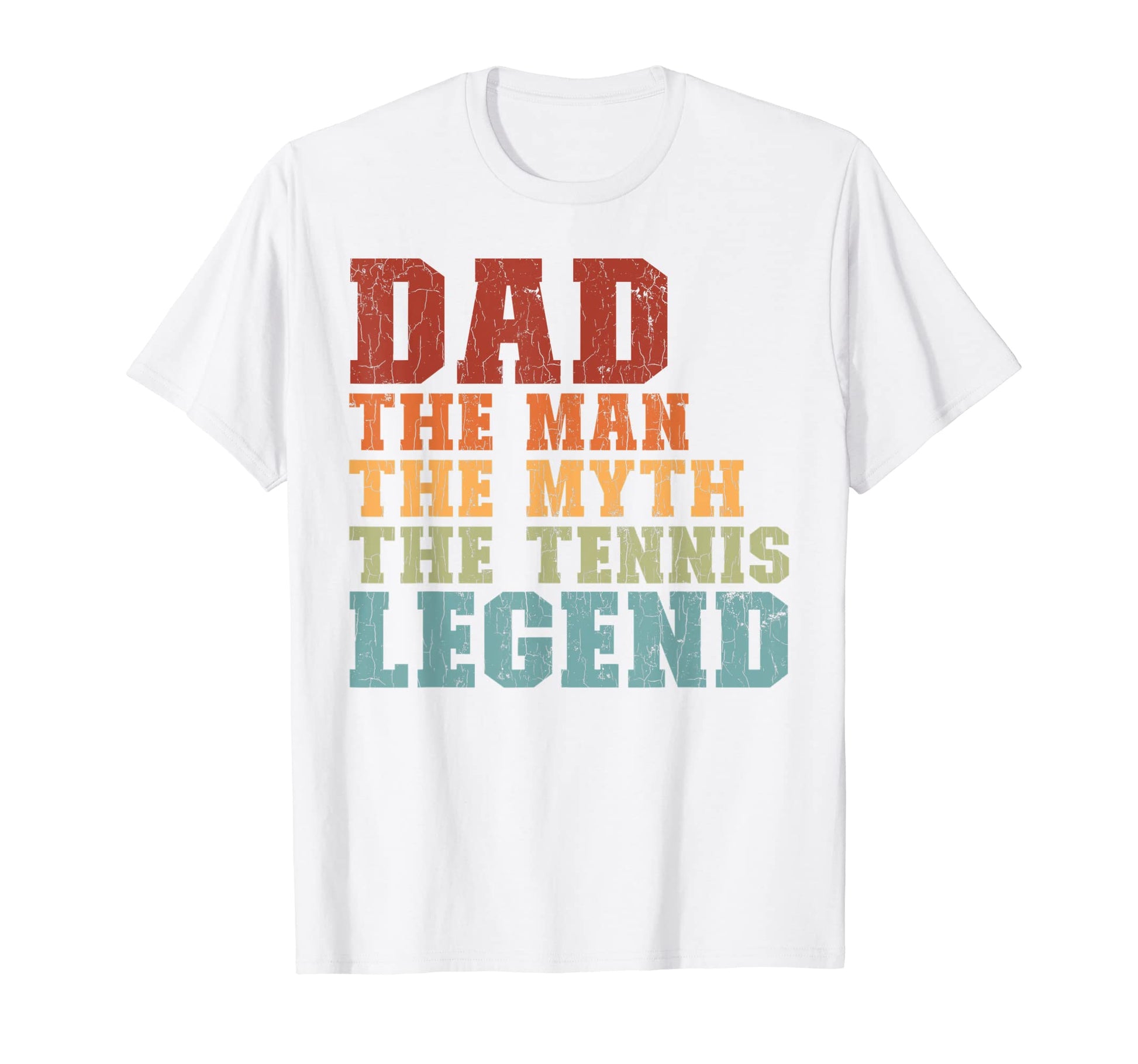 Dad Myth Tennis Legend Funny Player Coach T-Shirt - Graphic Print Men Women - T-Shirt, Sweatshirt, Hoodie