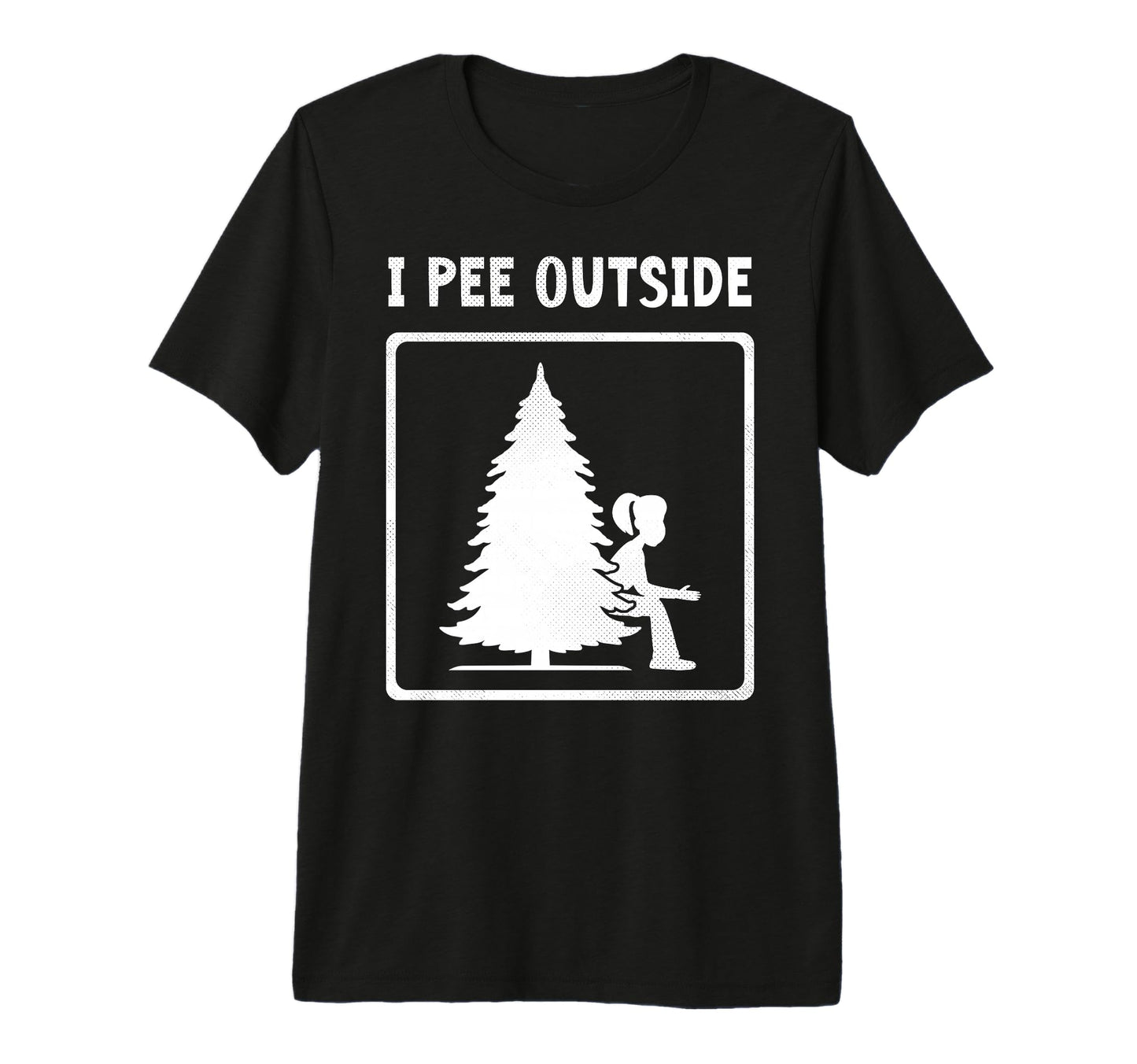 I Pee Outside Camping Sign Camp Joke T-Shirt - Trendy Graphic for Adults - T-Shirt, Sweatshirt, Hoodie