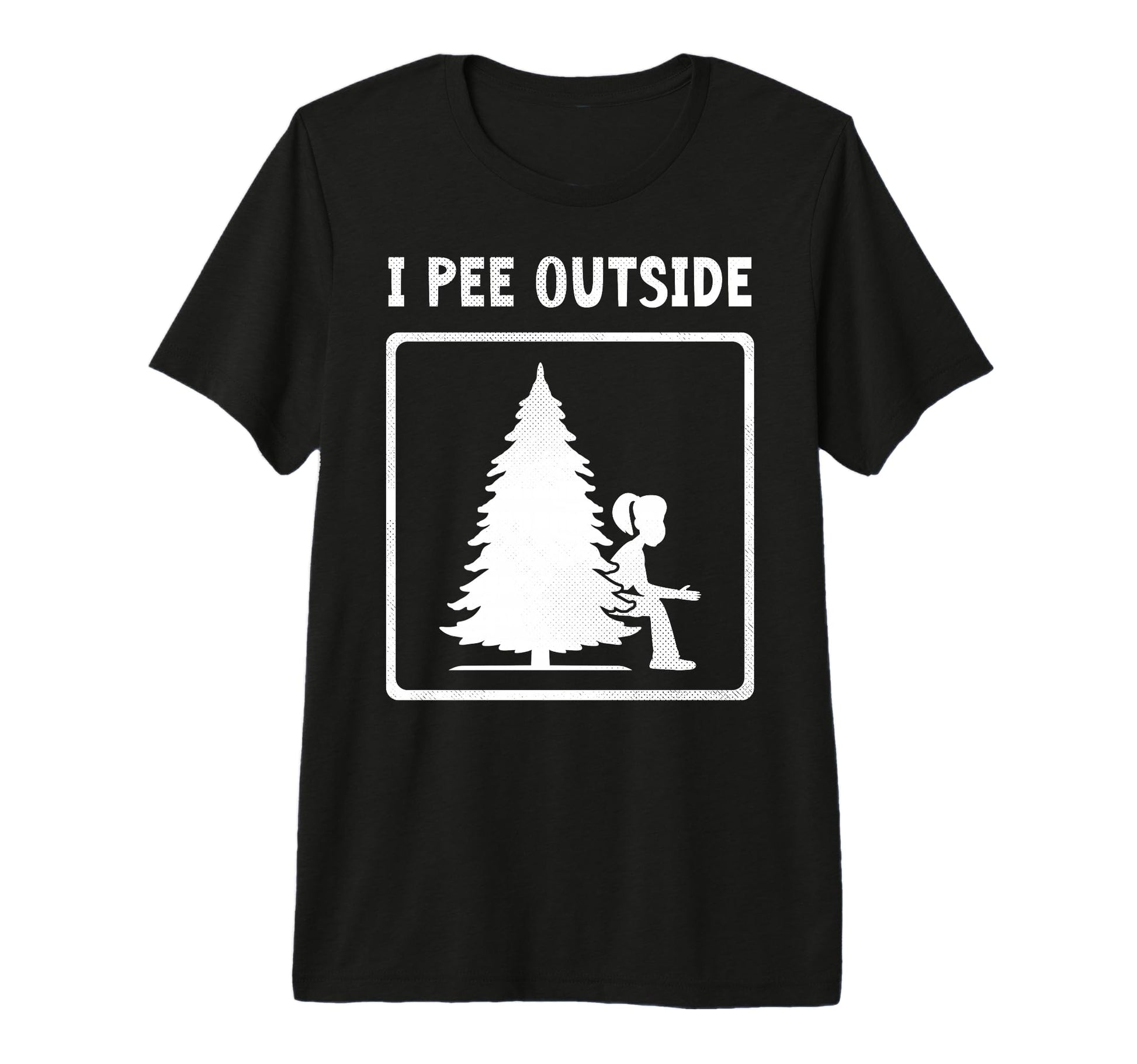 I Pee Outside Camping Sign Camp Joke T-Shirt - Trendy Graphic for Adults - T-Shirt, Sweatshirt, Hoodie