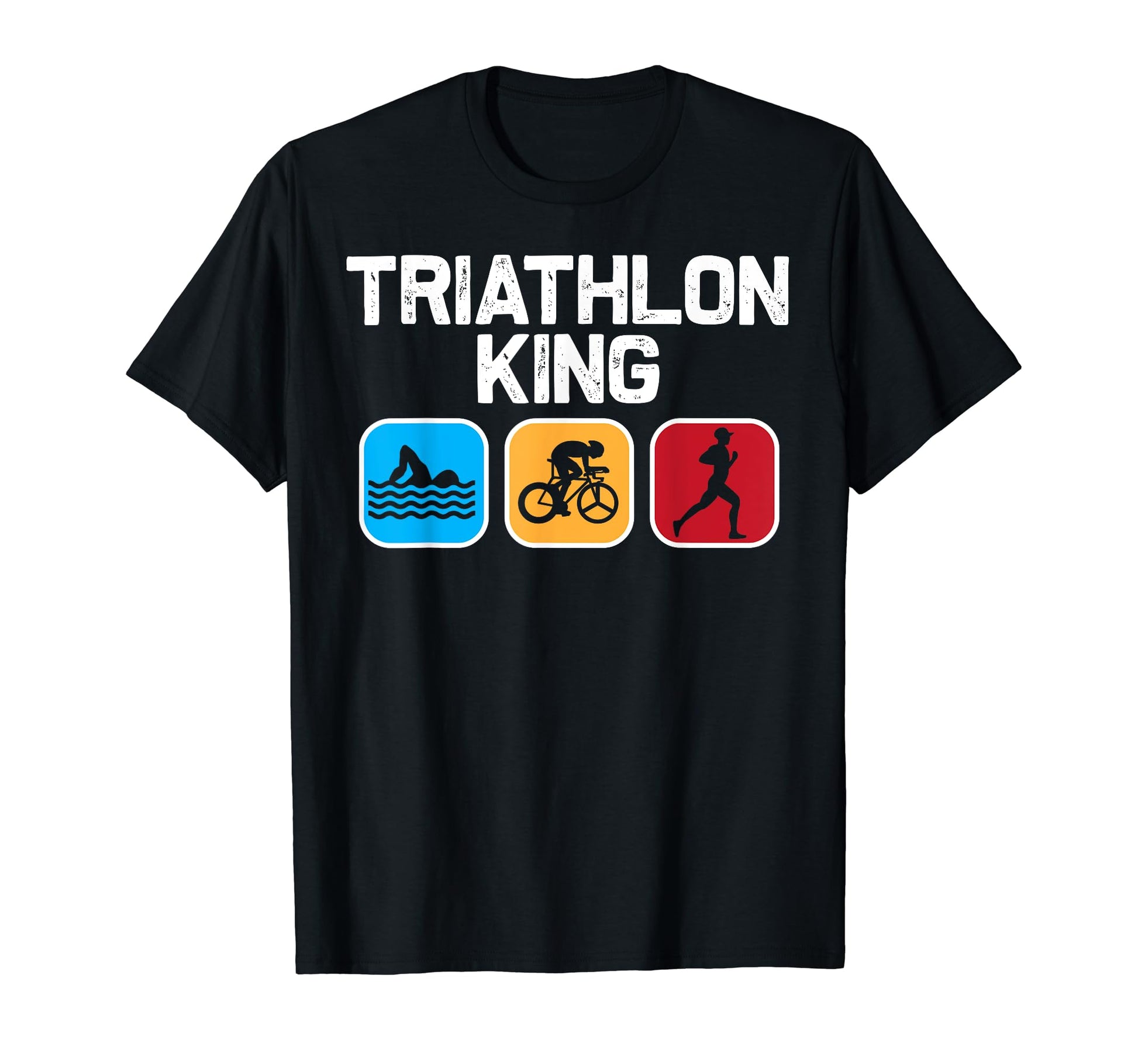 Funny Triathlon Dad Triathlete Swim T-Shirt - Minimalist Print Men Women - T-Shirt, Sweatshirt, Hoodie