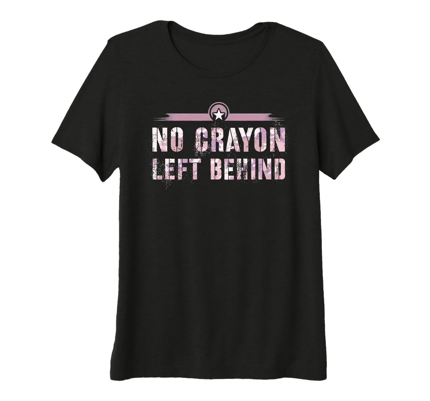 Funny No Crayon Left Behind Grunt Team T-Shirt - Graphic Print for Adults - T-Shirt, Sweatshirt, Hoodie