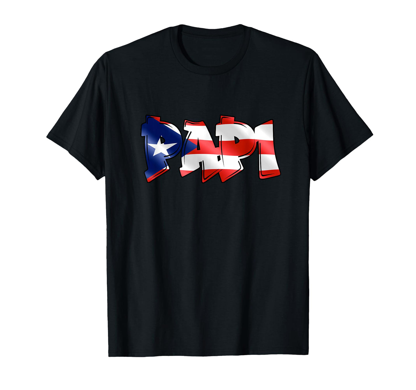 Papi Puerto Rican Flag Pr Pride T-Shirt - Fun Novelty Design for Adults - T-Shirt, Sweatshirt, Hoodie