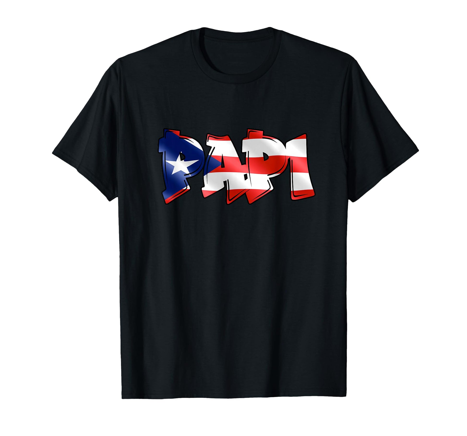 Papi Puerto Rican Flag Pr Pride T-Shirt - Fun Novelty Design for Adults - T-Shirt, Sweatshirt, Hoodie