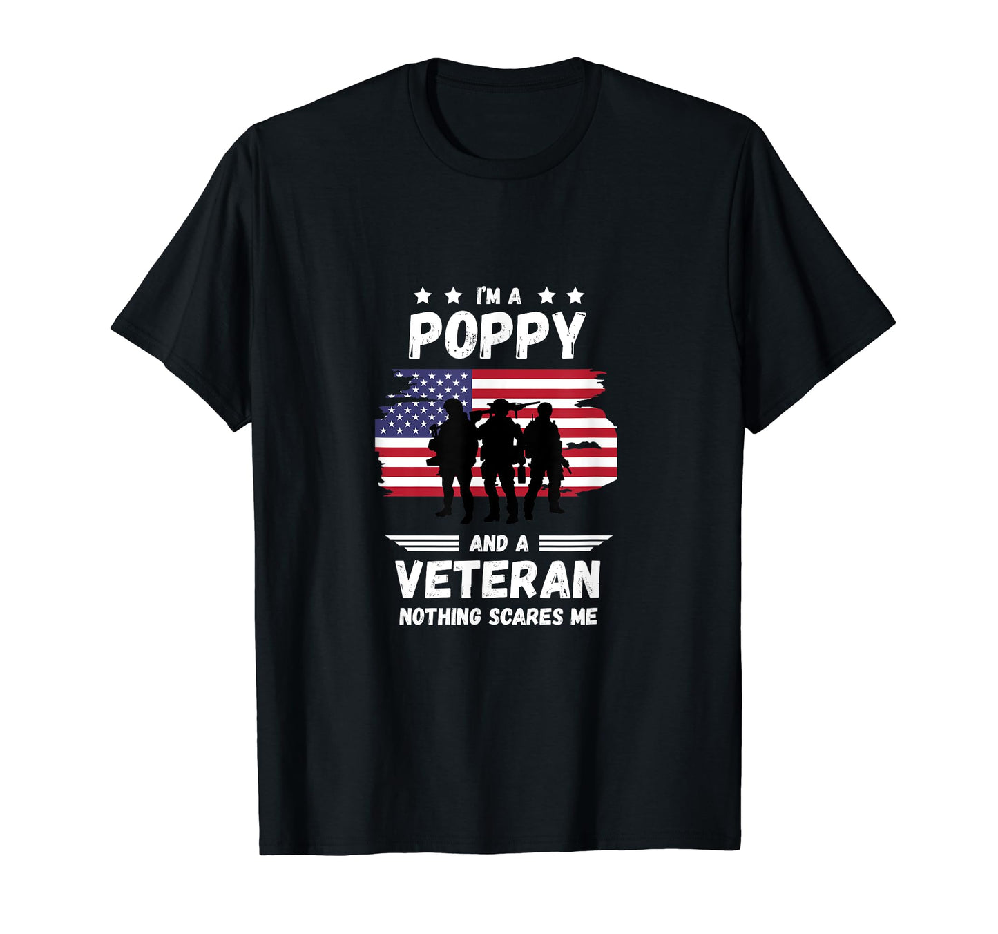 Poppy And Veteran Dad Grandpa Military T-Shirt - Streetwear Style Unisex - T-Shirt, Sweatshirt, Hoodie